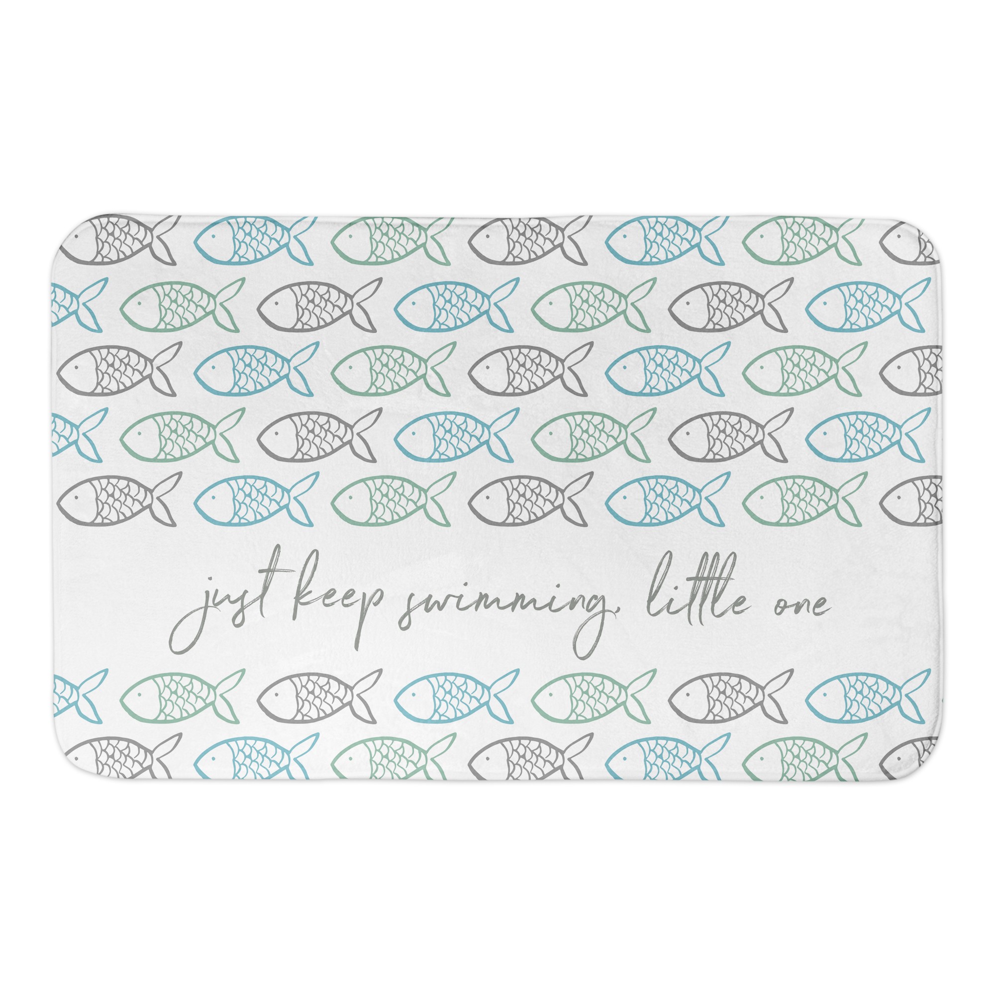 Just Keep Swimming 34x21 Bath Mat