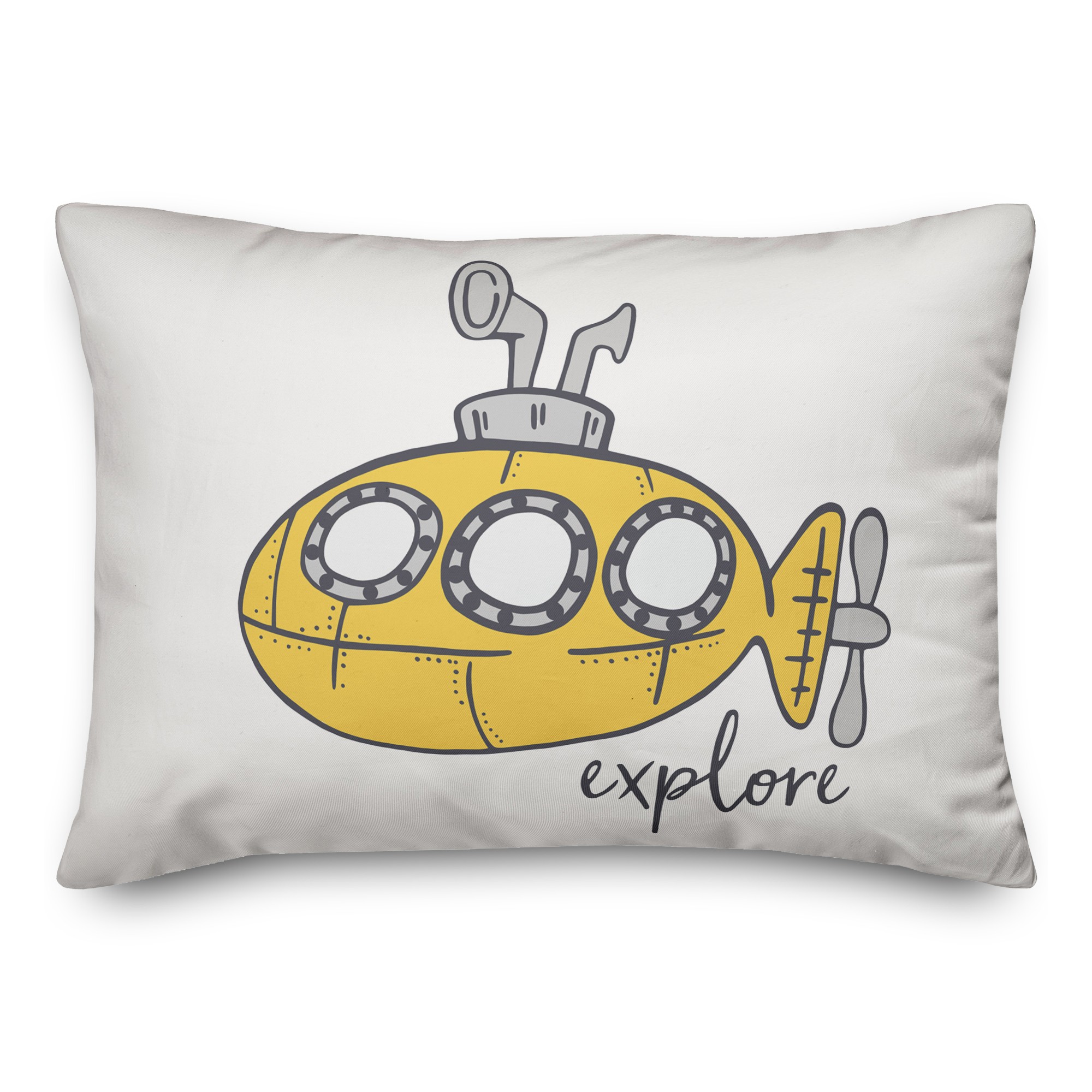 Yellow Submarine 14x20 Spun Poly Pillow
