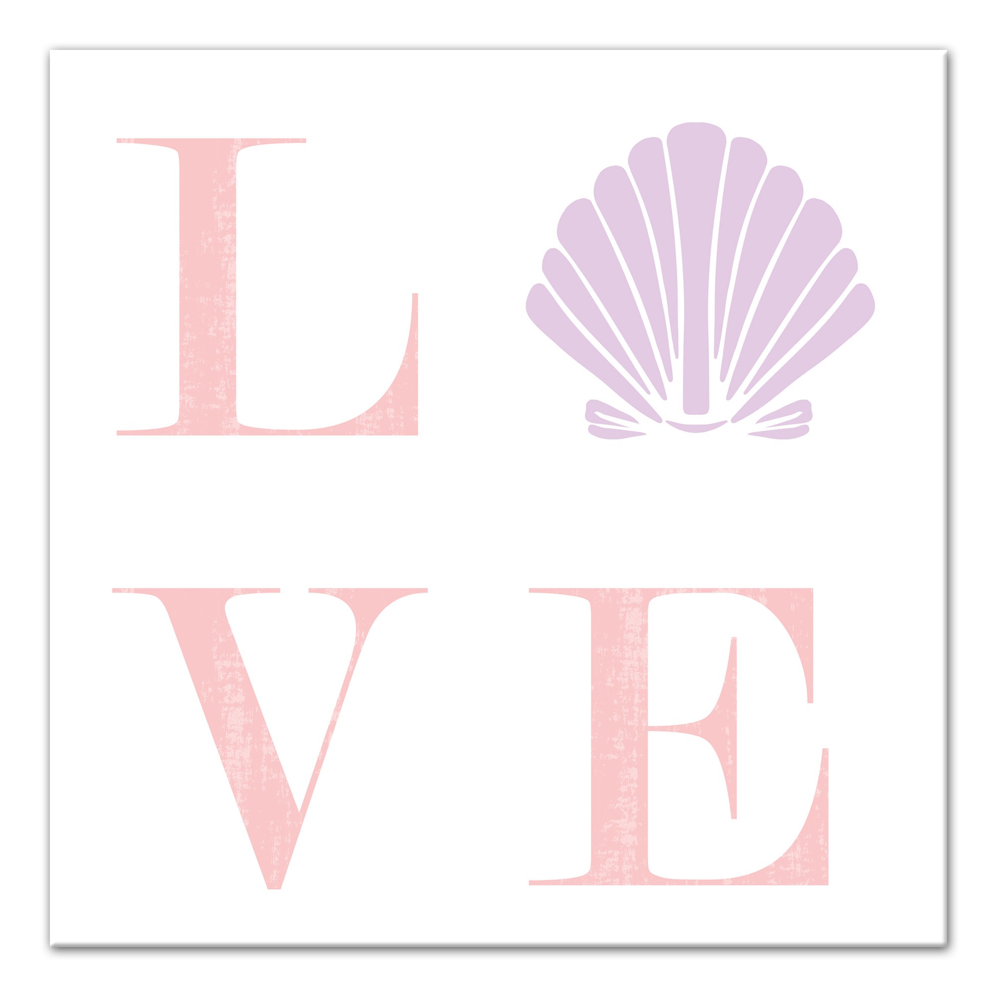 Shell Love 16x16 Canvas Wall Art