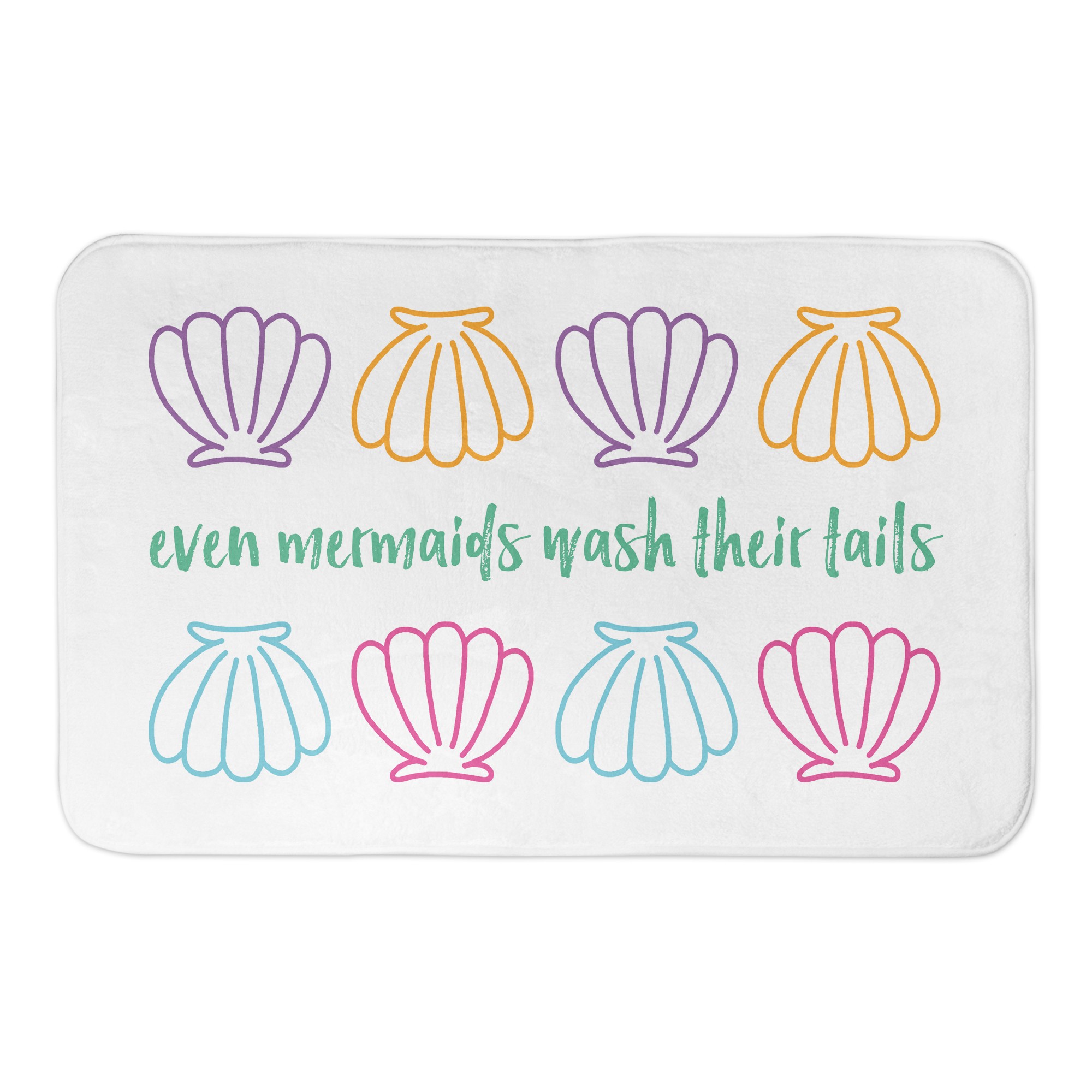 Even Mermaids Wash Their Tails 34x21 Bath Mat