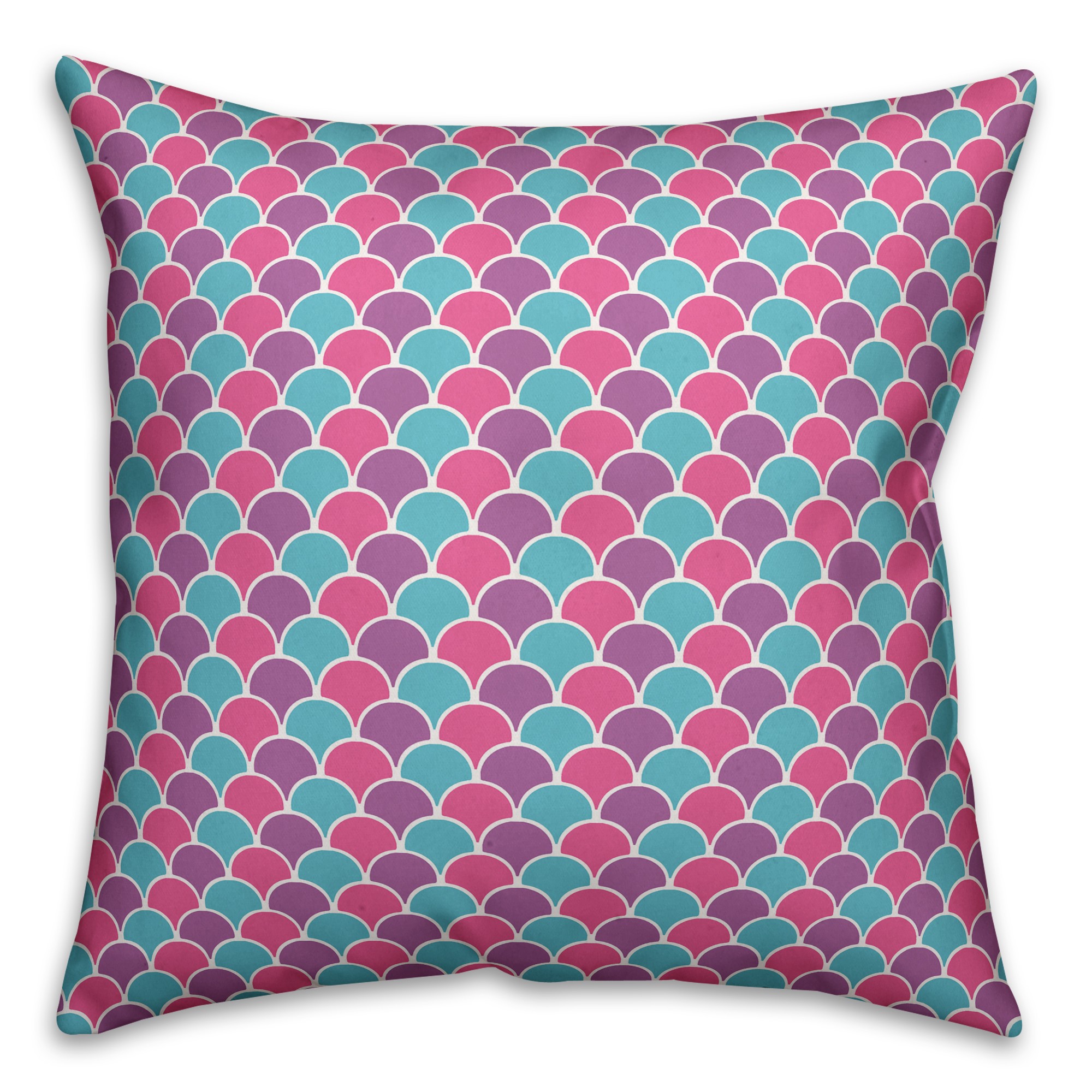 Mermaid Scales 16x16 Spun Poly Pillow