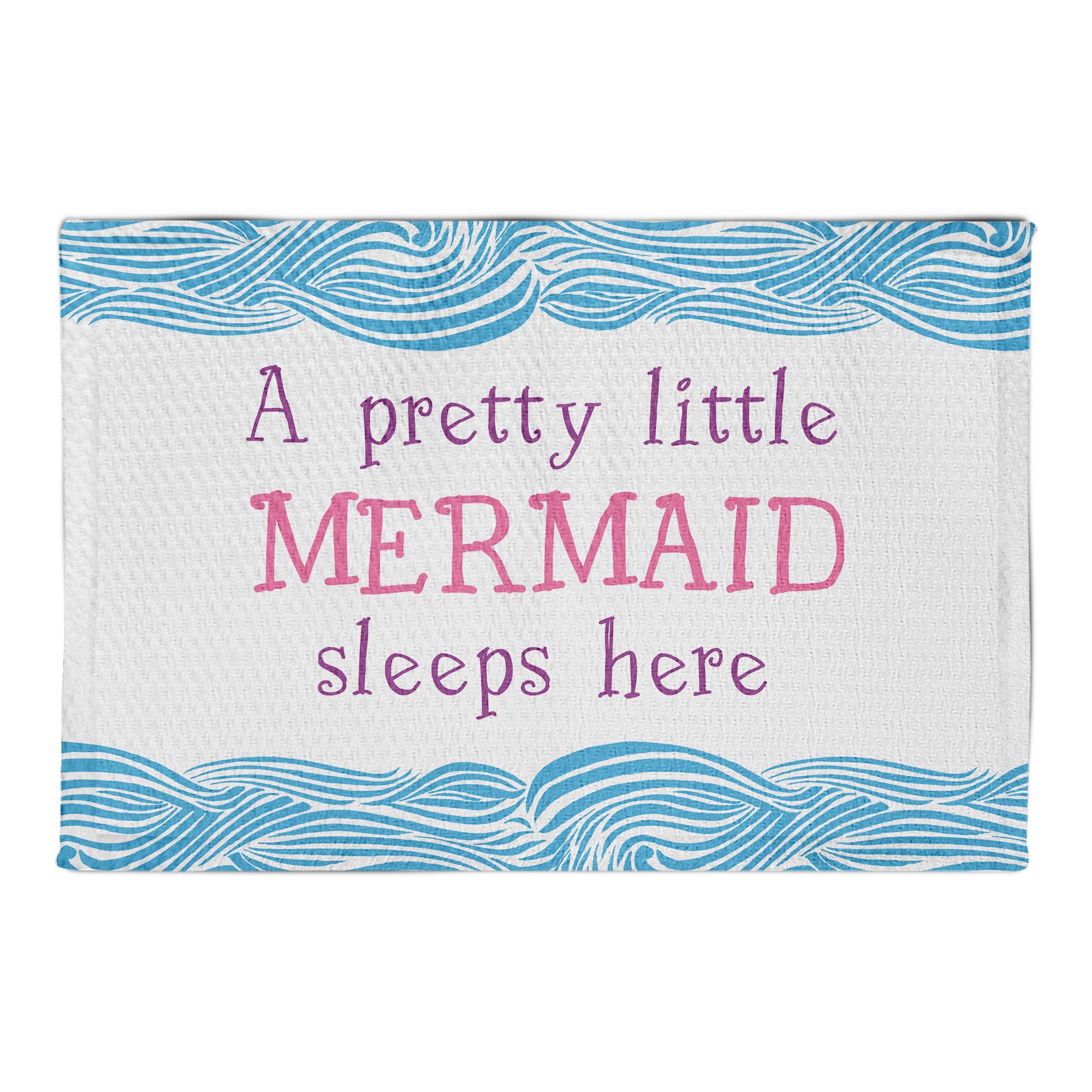 A Pretty Little Mermaid Sleeps Here  Area Rug