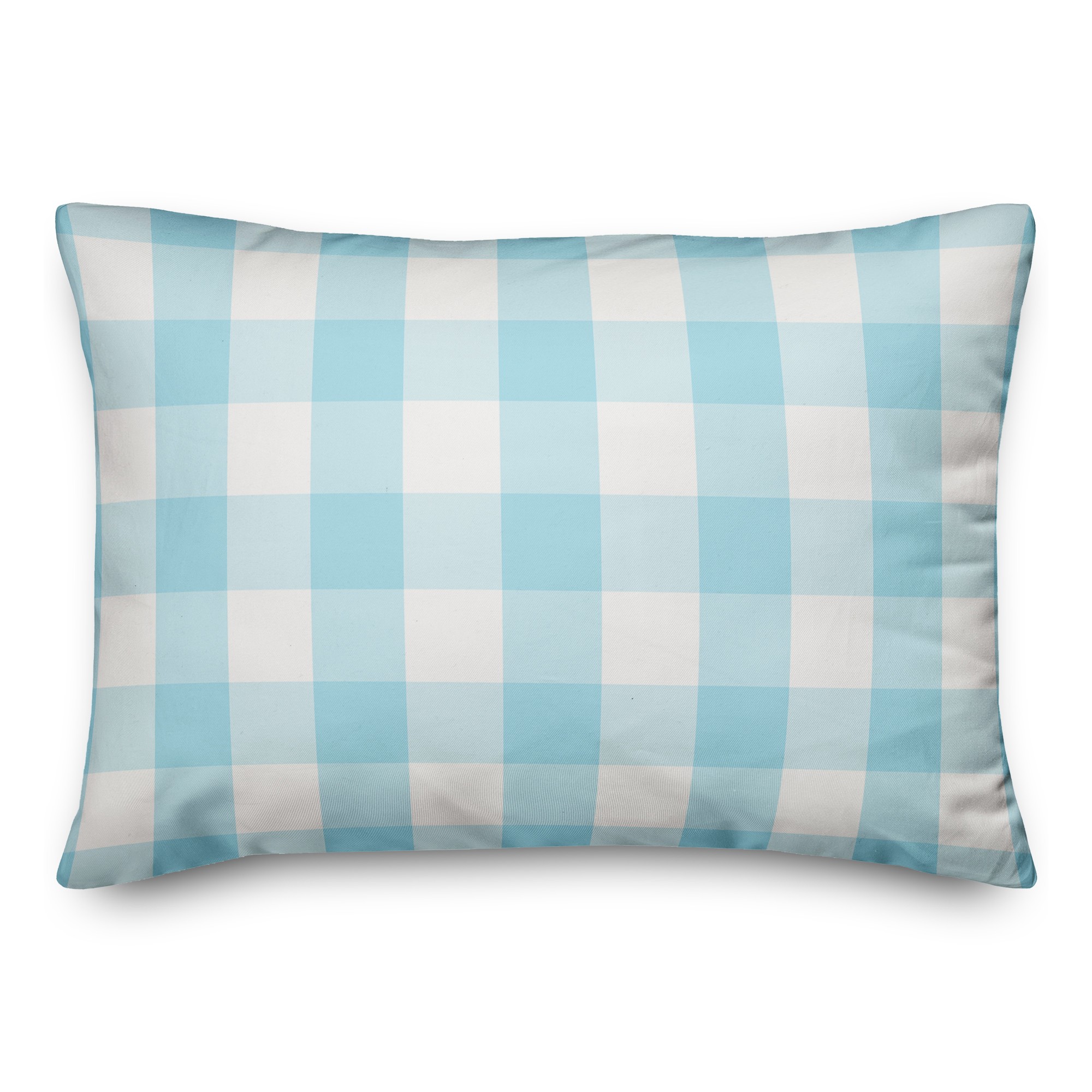 Blue Buffalo Check 14x20 Spun Poly Pillow