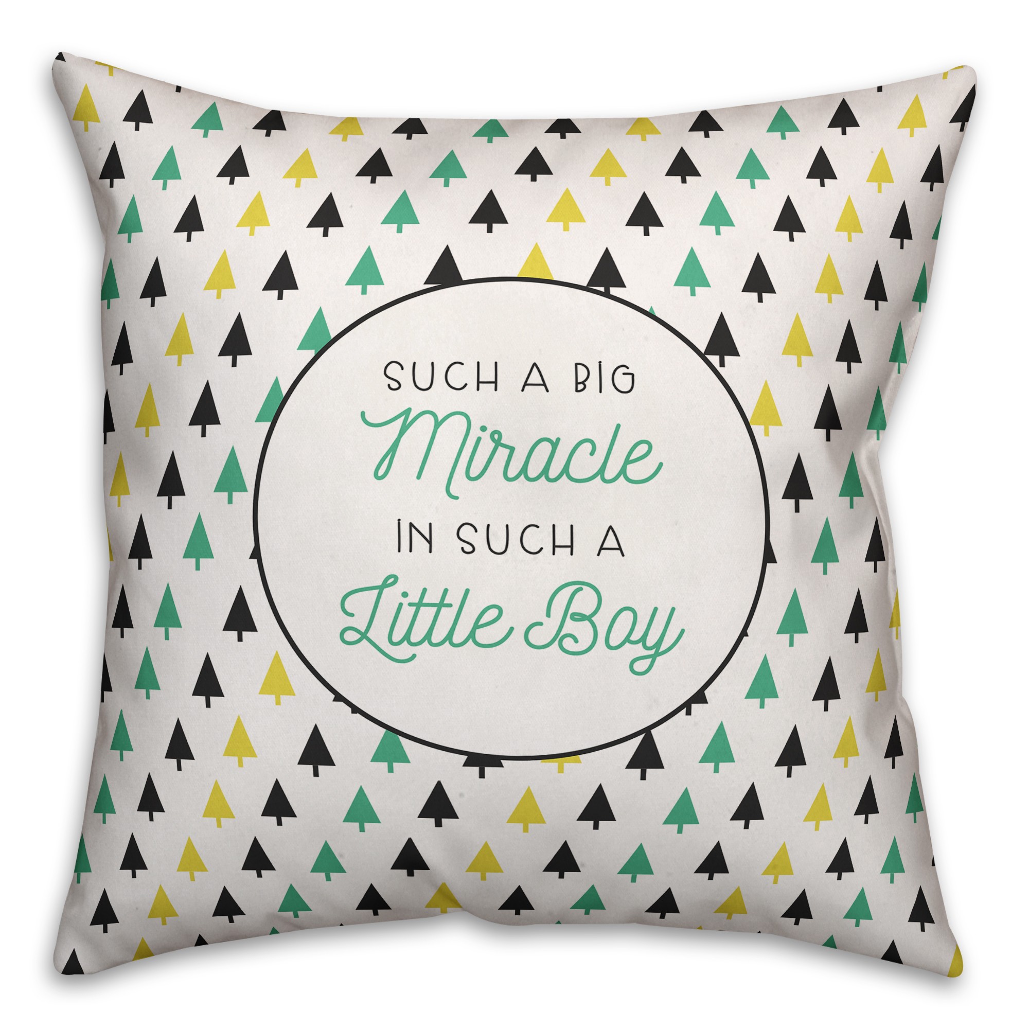 Such A Big Miracle In Such A Little Boy 16x16 Spun Poly Pillow