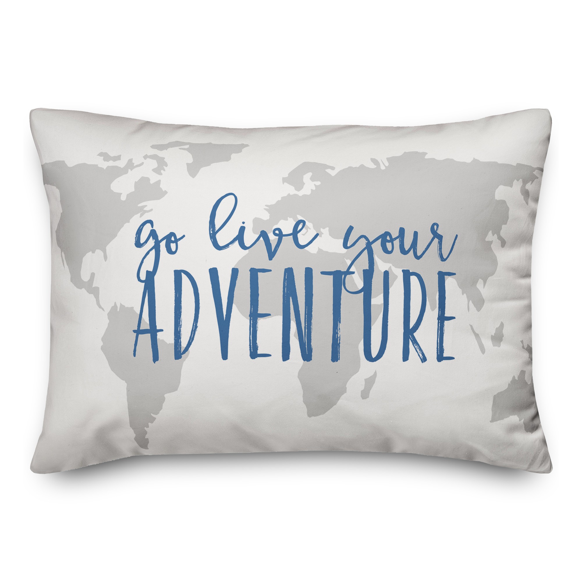 Go Live Your Adventure 14x20 Spun Poly Pillow