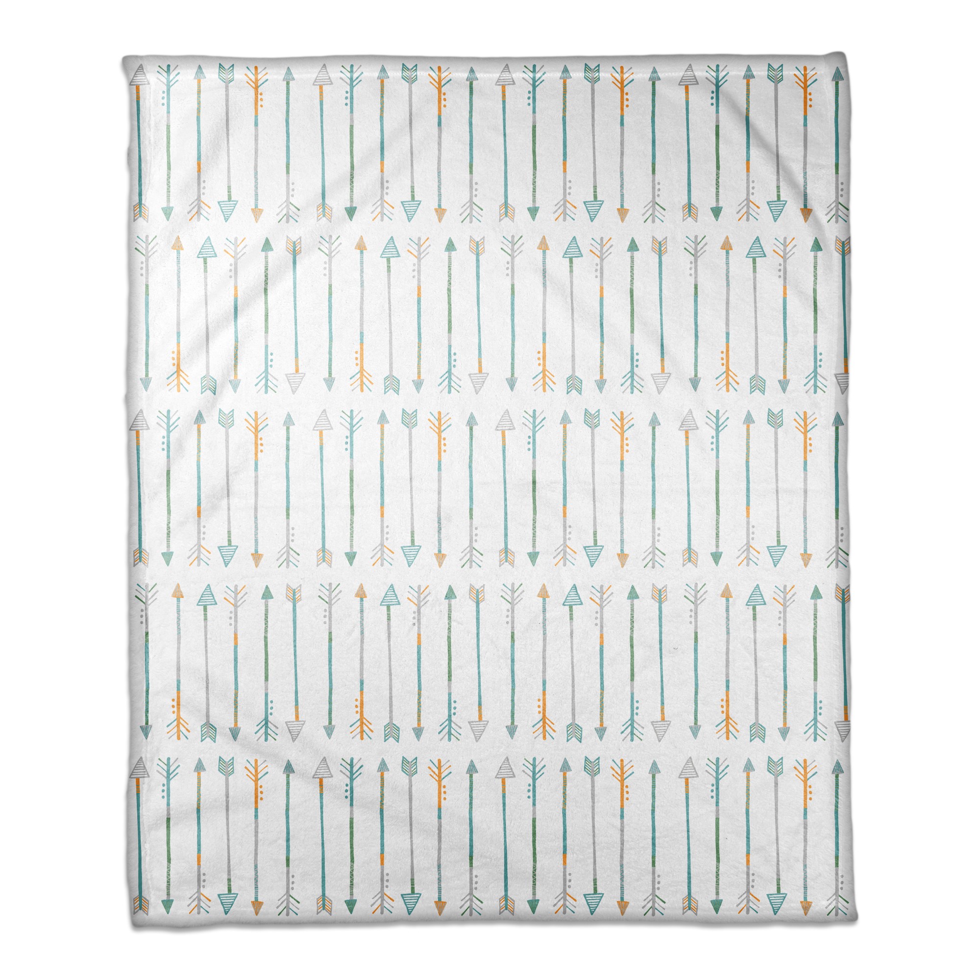 Arrow Pattern 50x60 Coral Fleece Blanket
