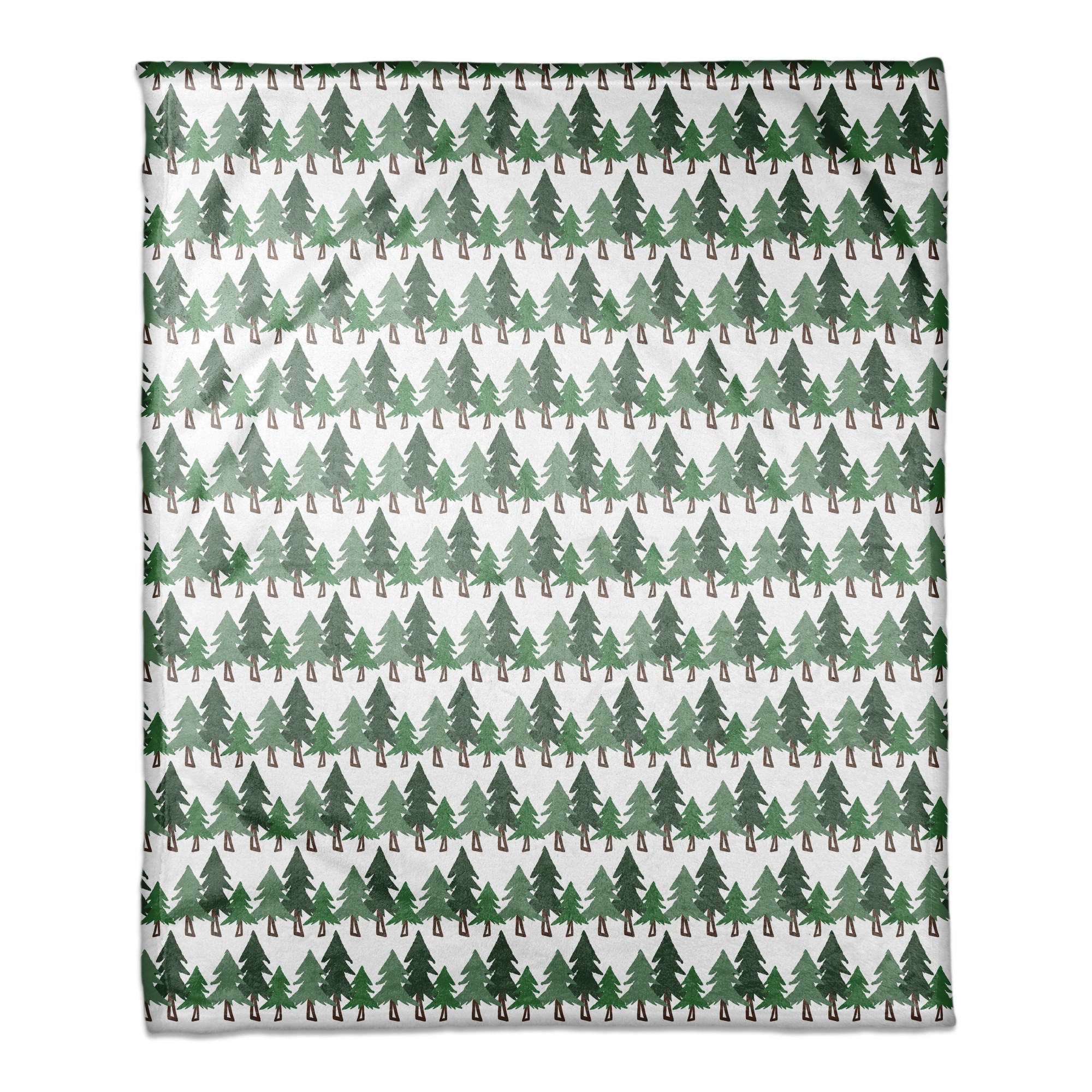Pine Tree Pattern 50x60 Coral Fleece Blanket