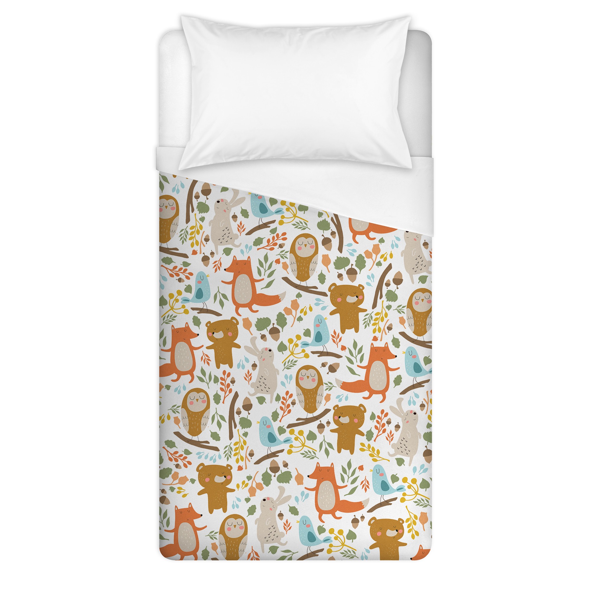 Play All Day And Sleep All Night Animal Pattern Twin Brushed Poly Duvet