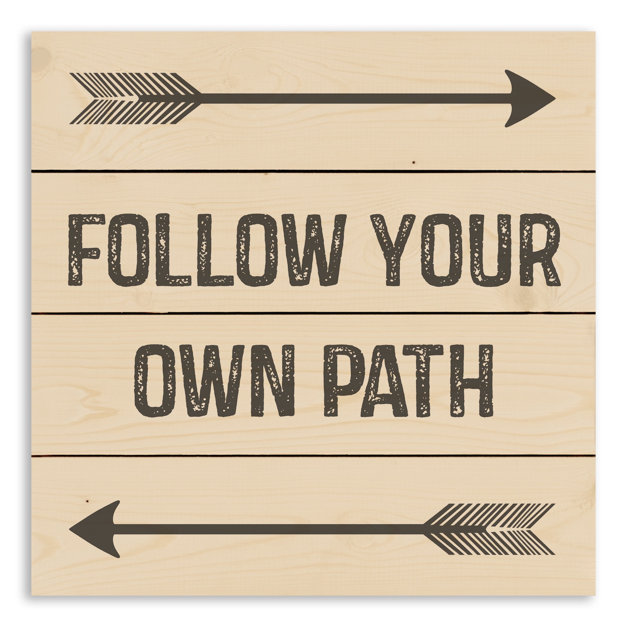 Follow Your Own Path 14x14 Pallet Wood Art