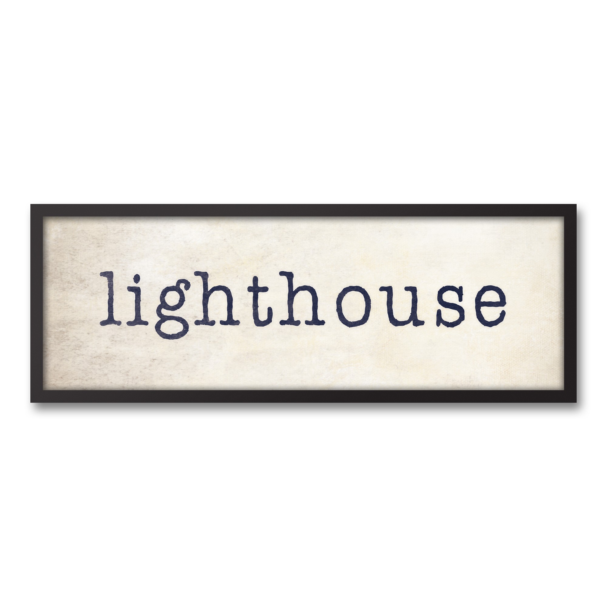 Lighthouse 12x36 Black Framed Canvas
