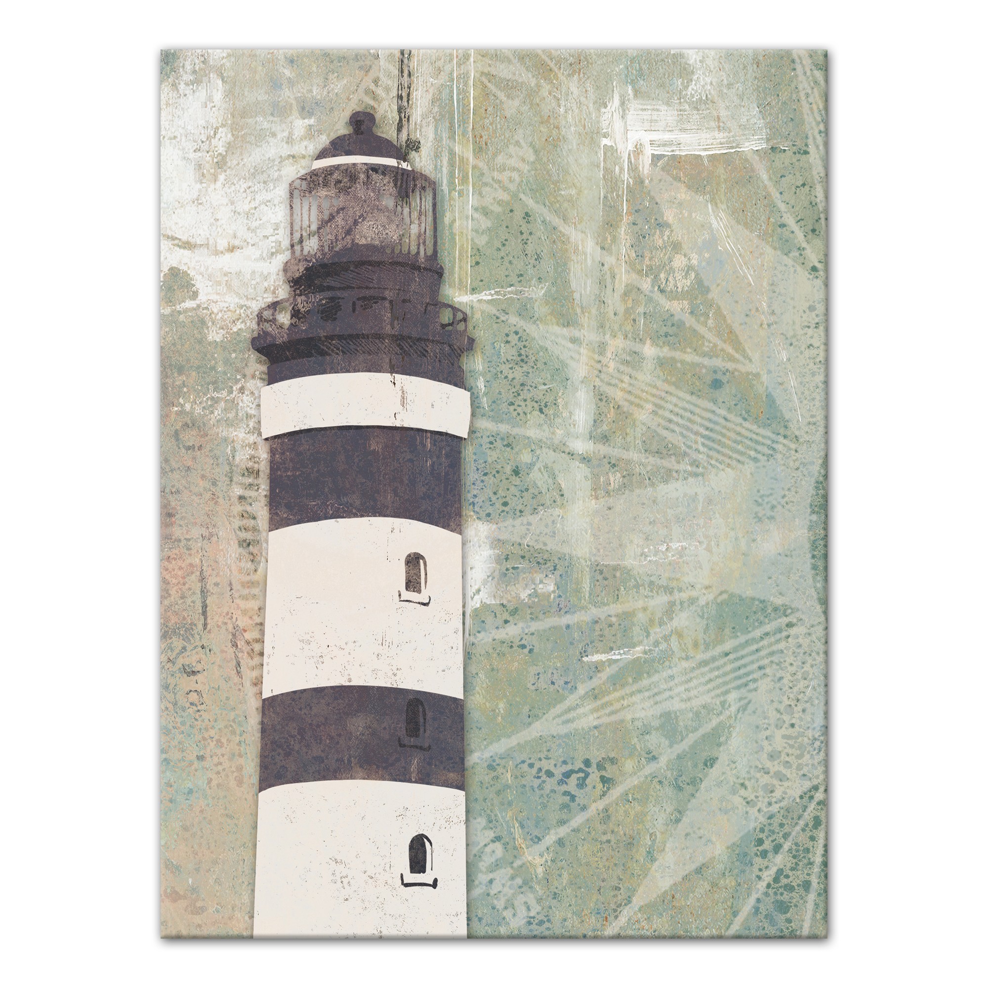 Distressed Lighthouse 18x24 Canvas Wall Art