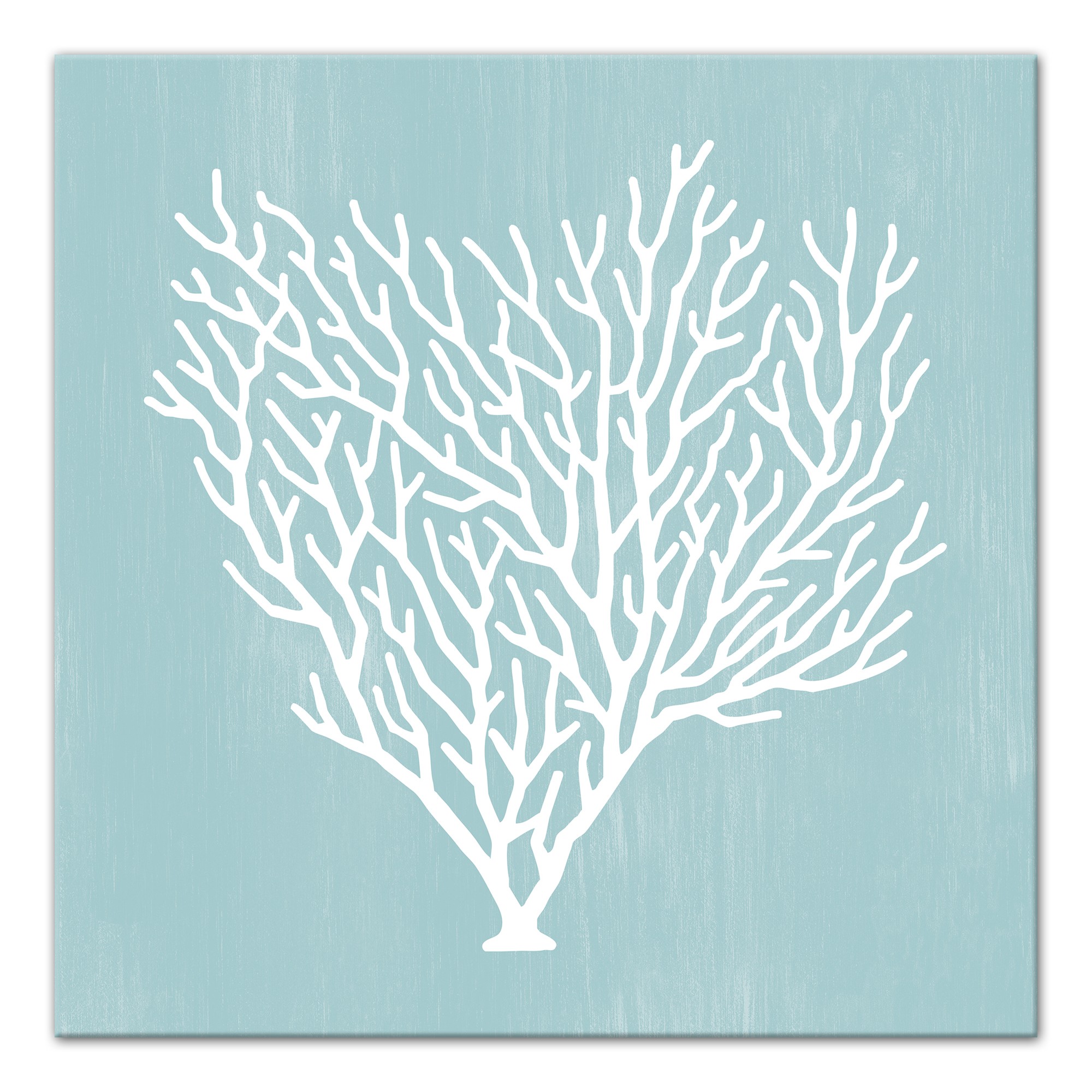 Light Blue Coral Wall Art
