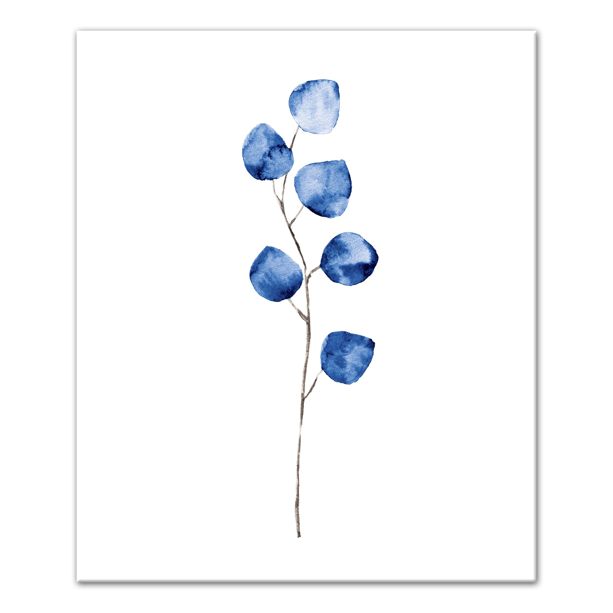 Blue Watercolor Eucalyptus Set Separates Wall Art