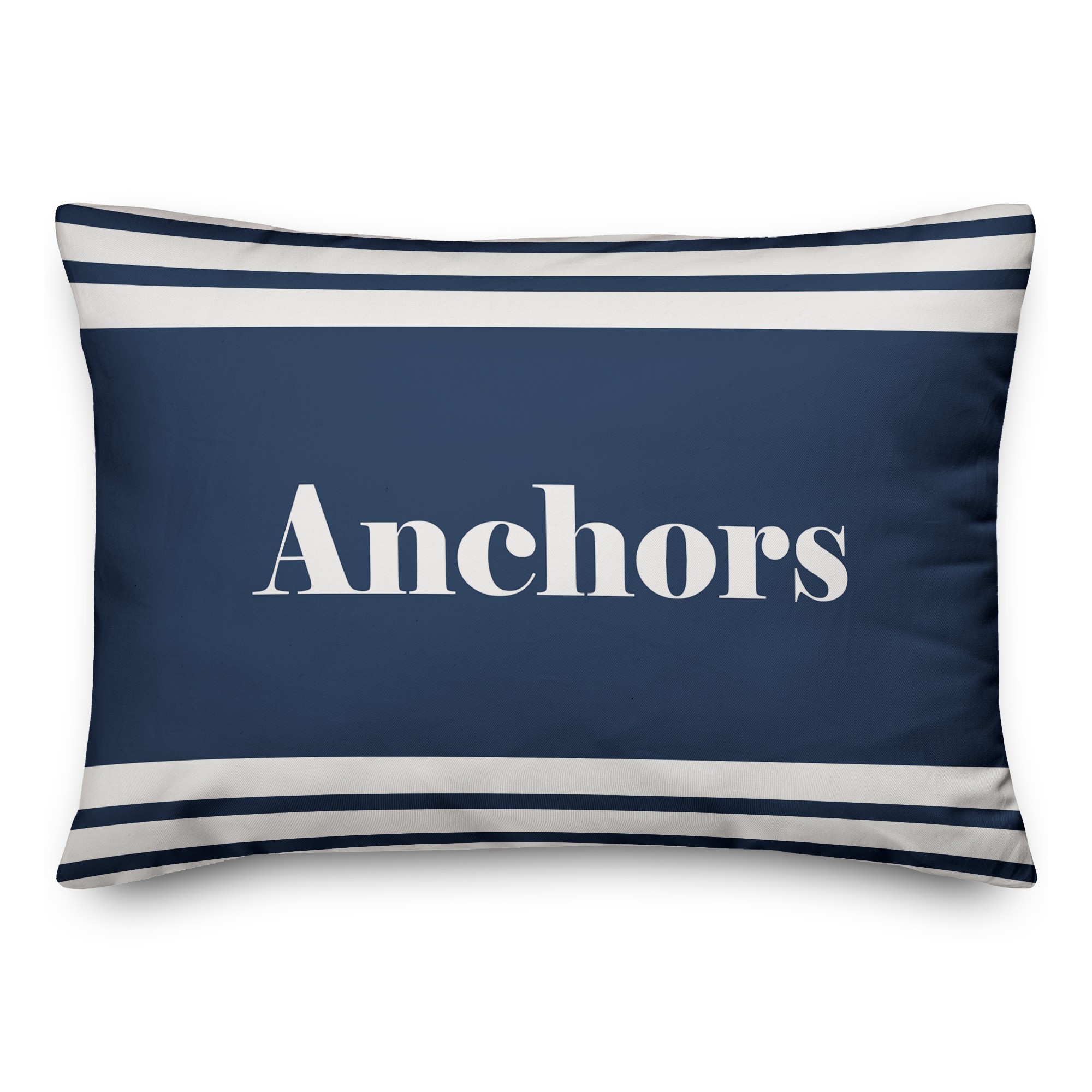 Anchors Aweigh Double Sided 14x20 Spun Poly Pillow
