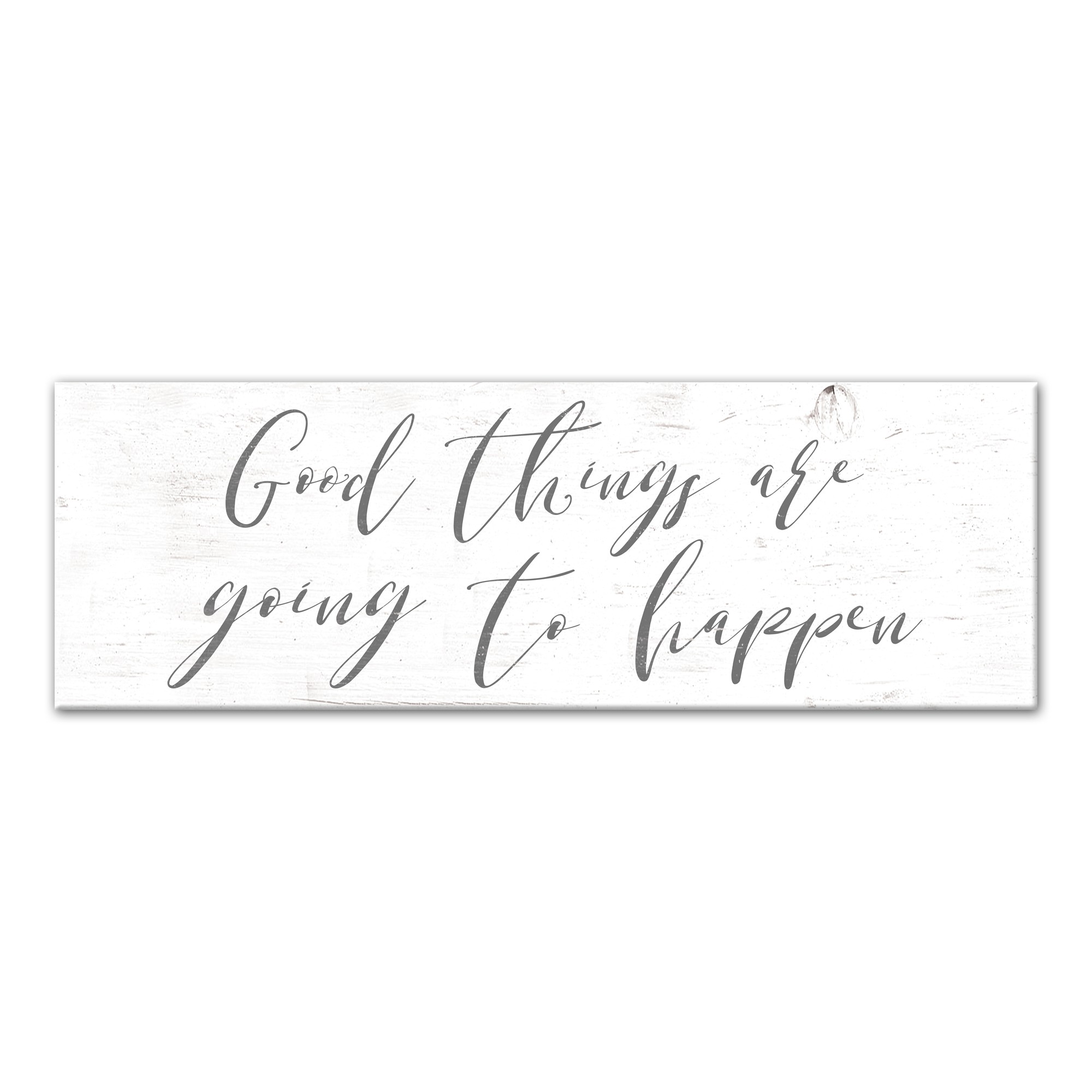 Good Things Are Going to Happen Typography 12x36 Canvas Wall Art
