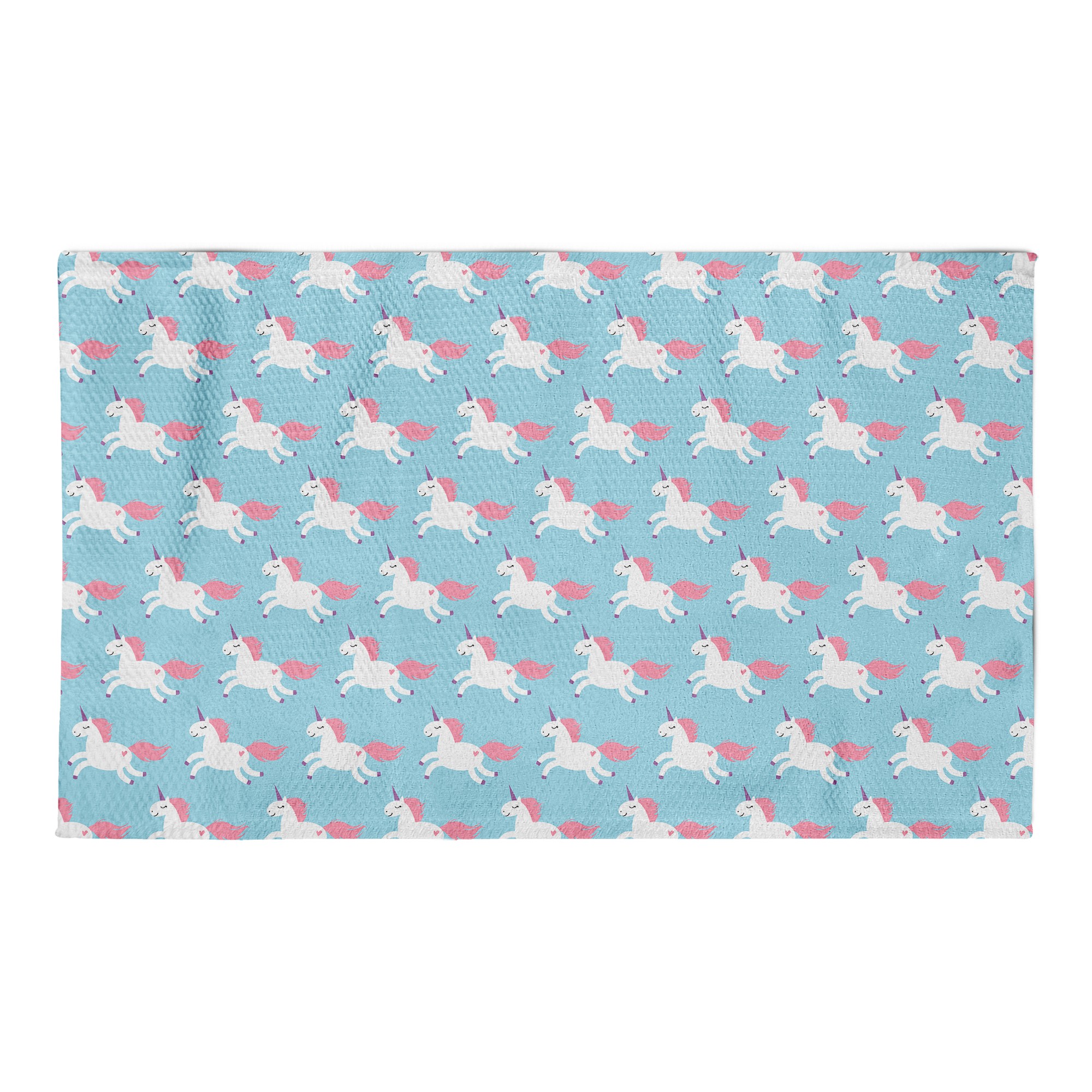 Running Unicorn Patterns 3x5 Area Rug