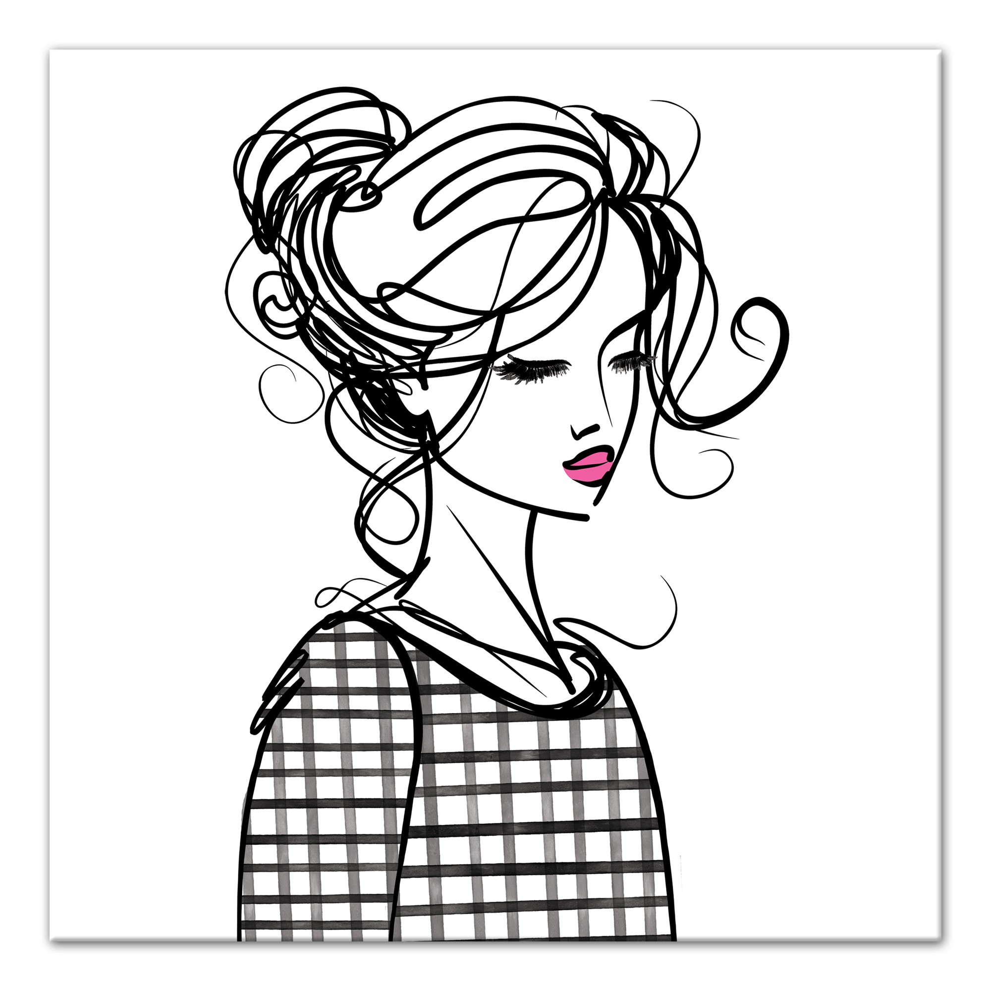 Fashionista 16x16 Canvas Wall Art
