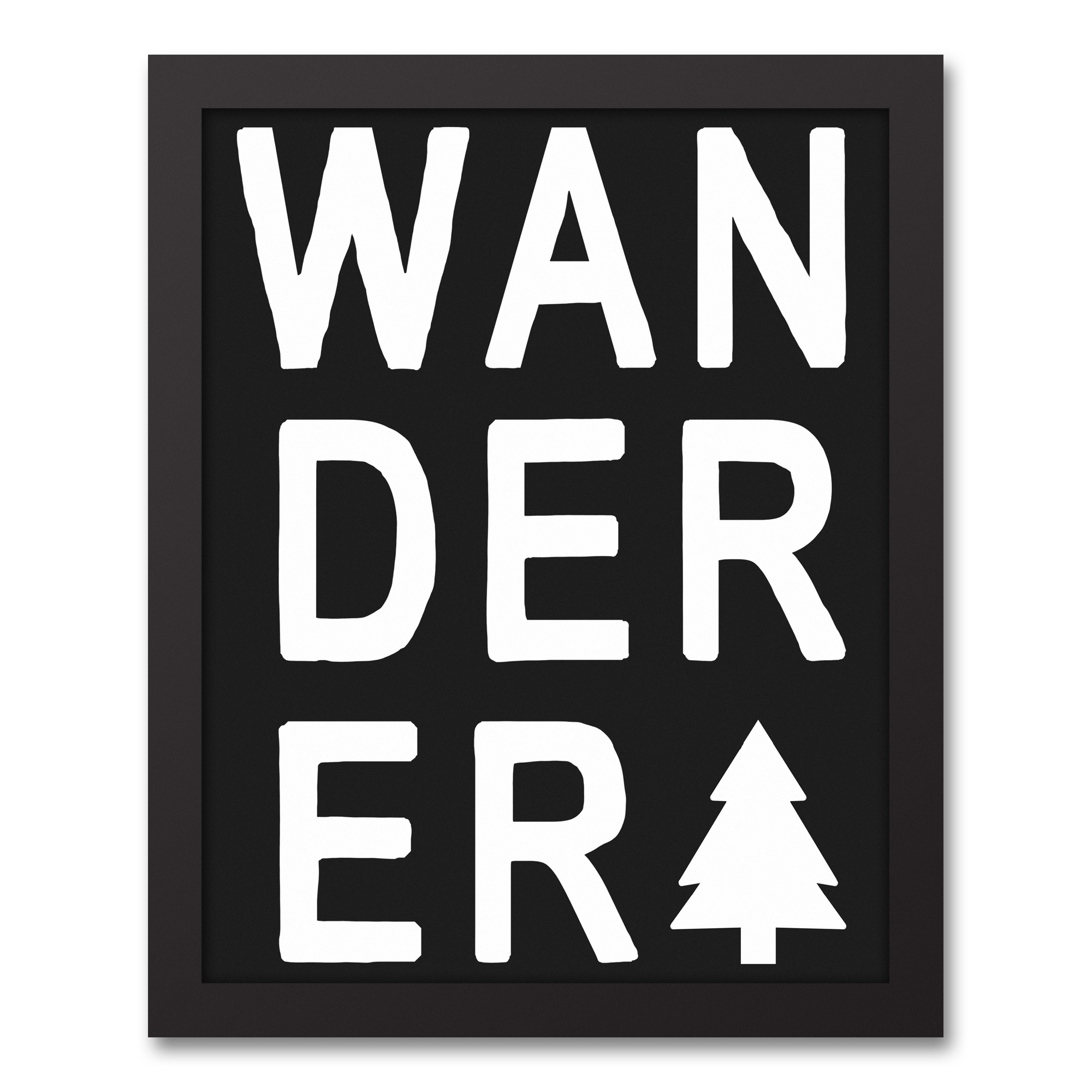 Wander Tree 11x14 Black Framed Canvas