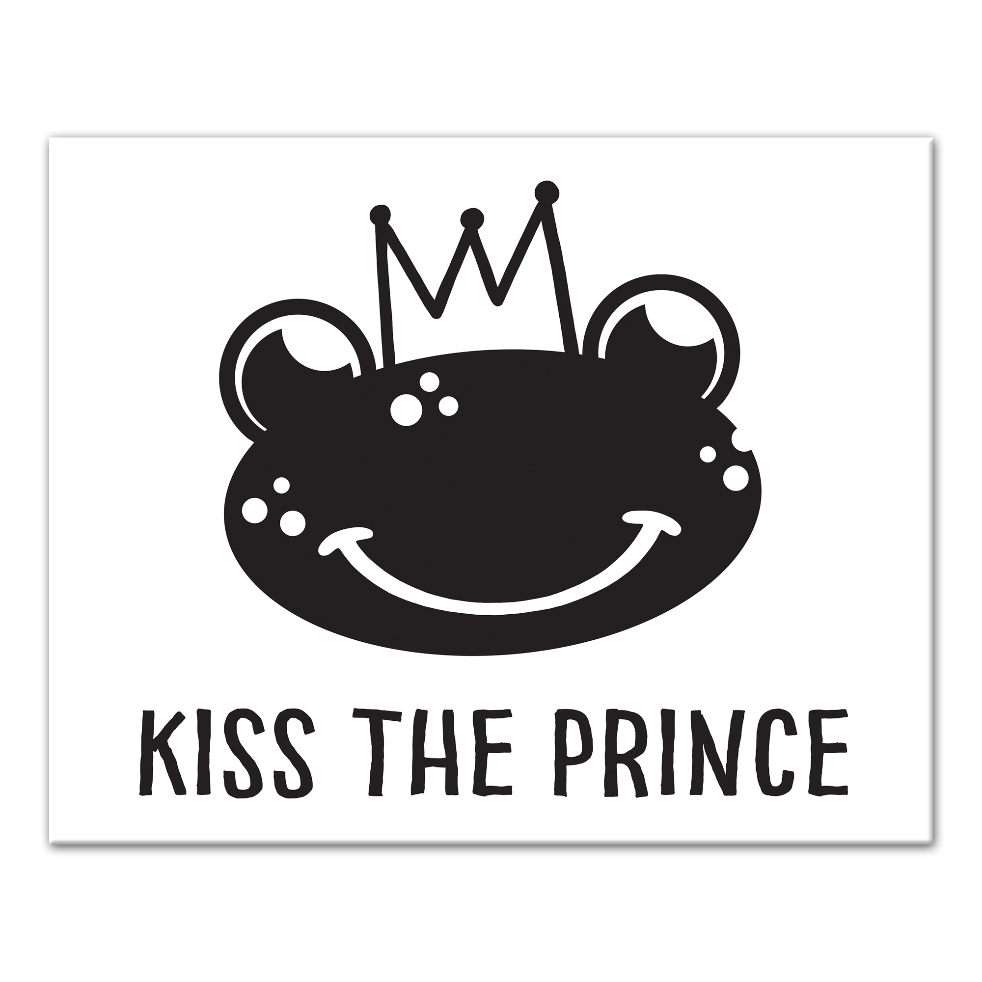 Kiss the Prince 16x20 Canvas Wall Art