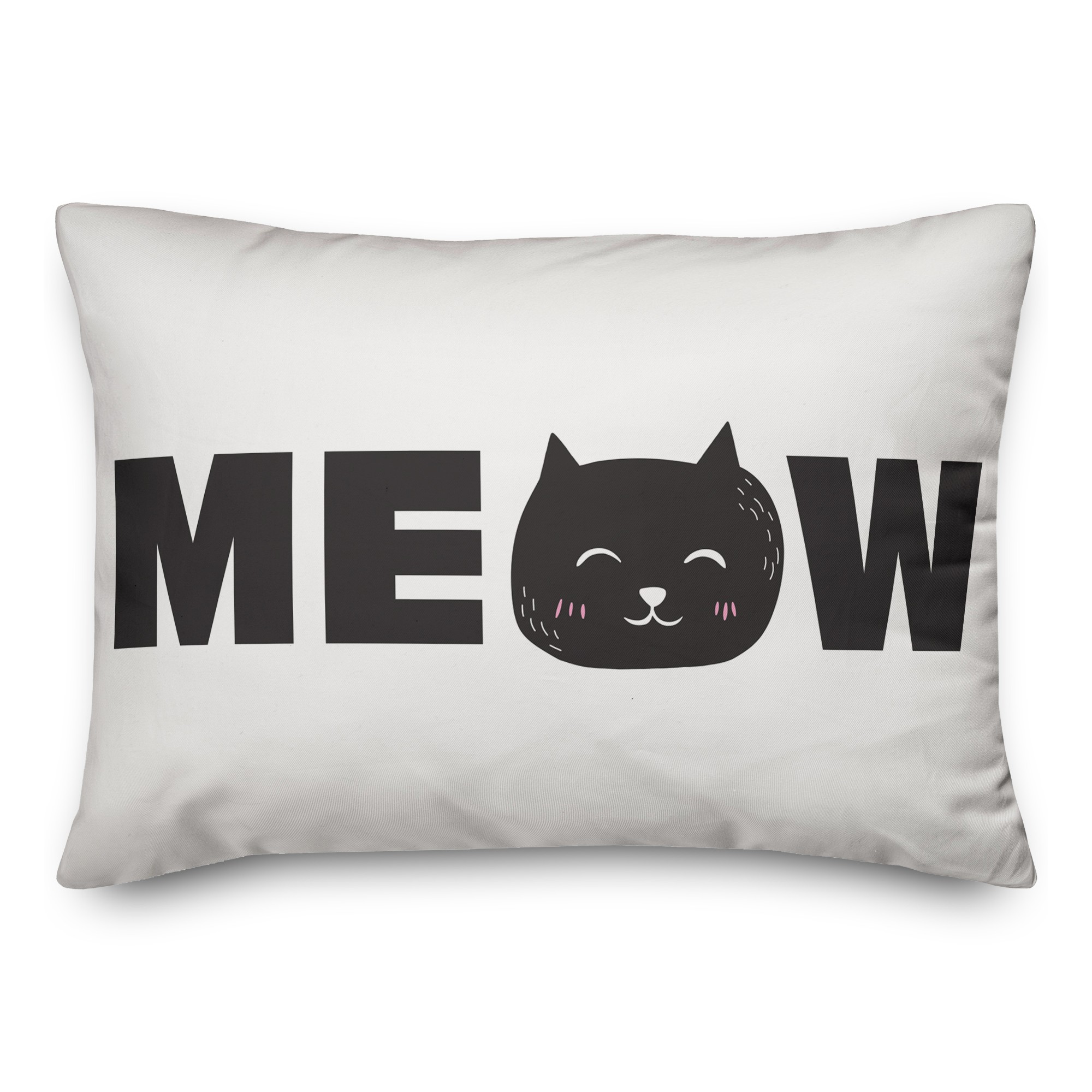 Meow 14x20 Spun Poly Pillow