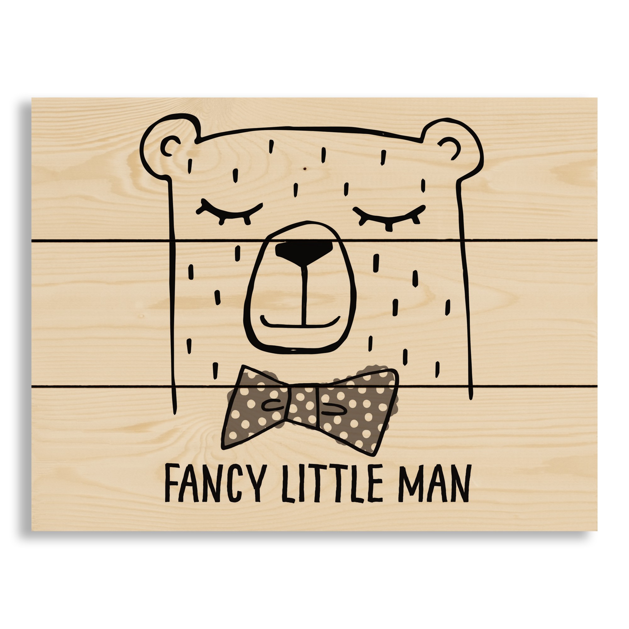 Fancy Little Man 14x10.5 Pallet Wood Art
