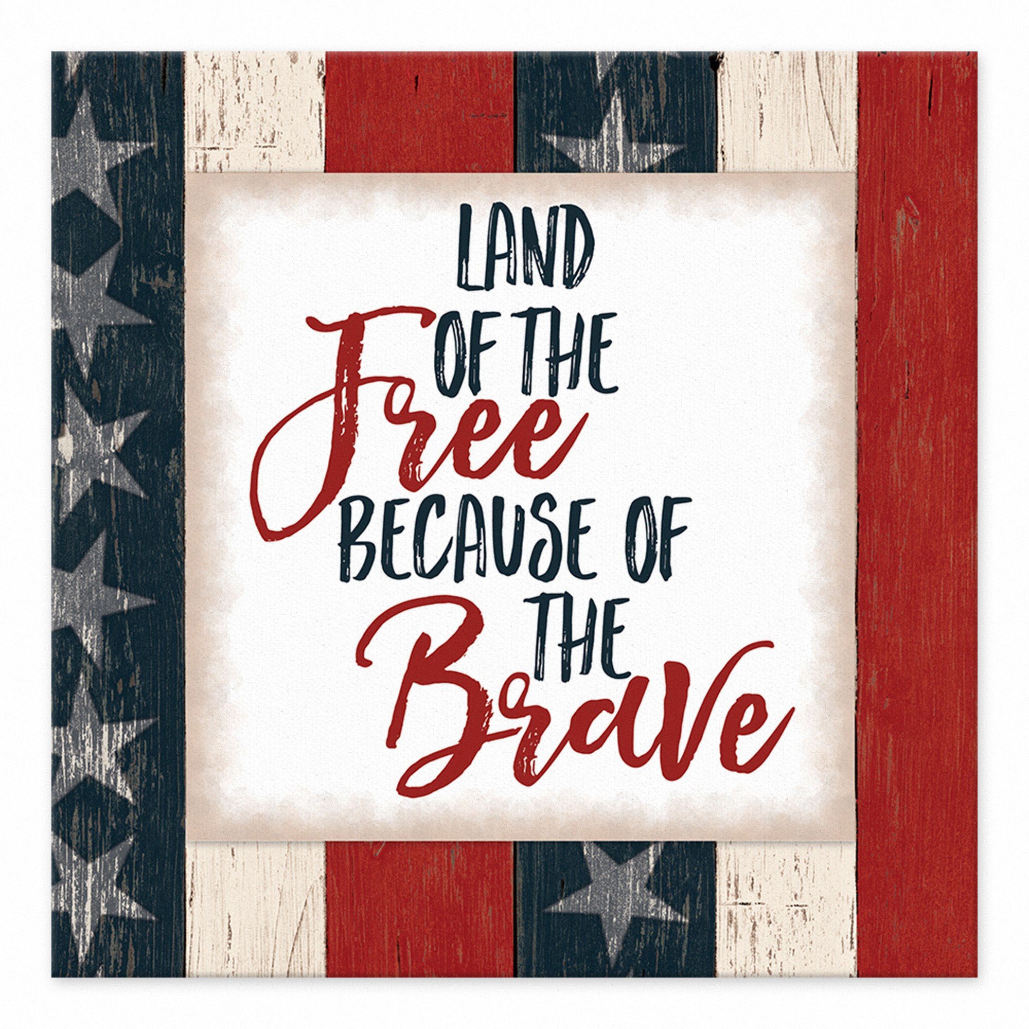 Land of the Free 6x6 Tabletop Canvas