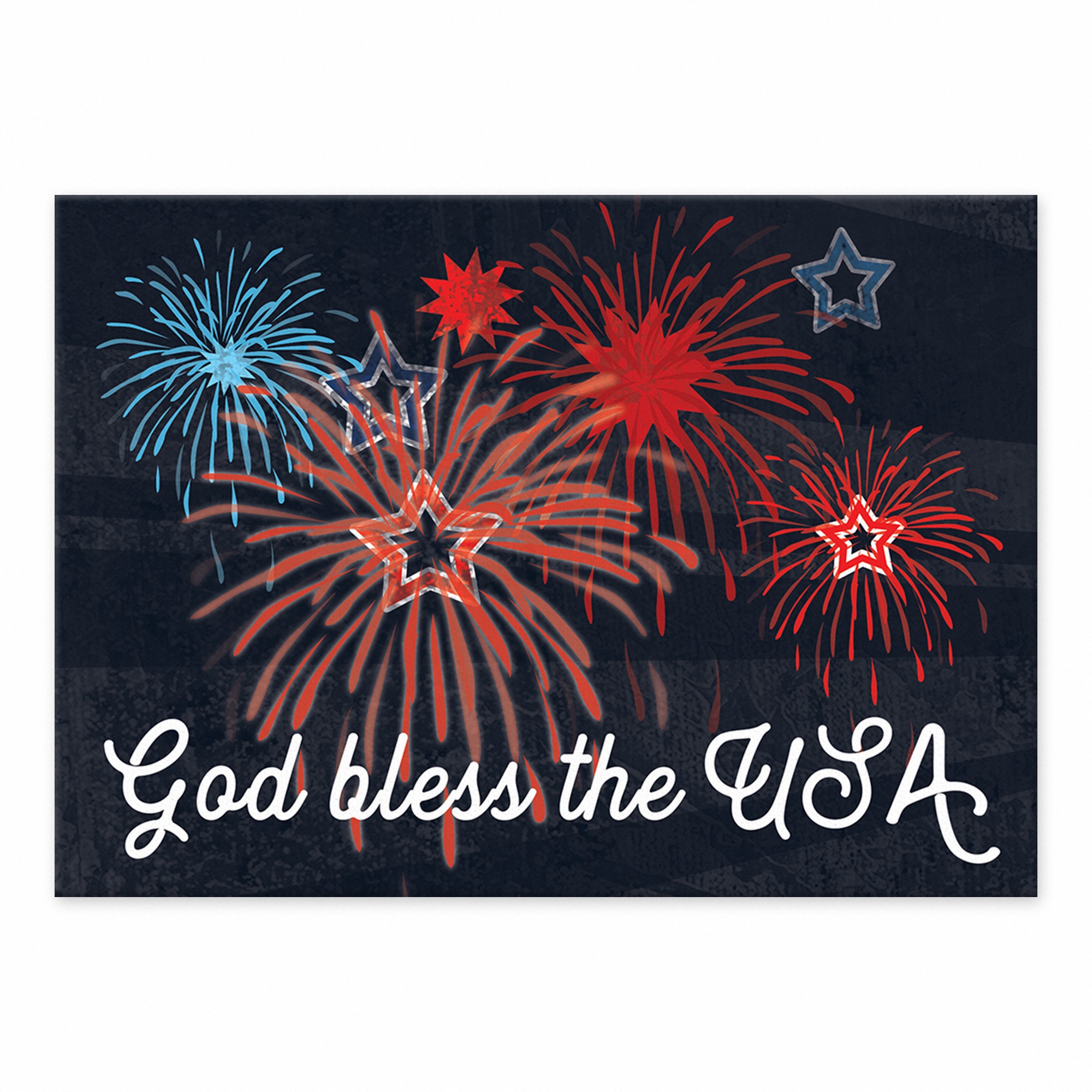 God Bless the USA 5x7 Tabletop Canvas