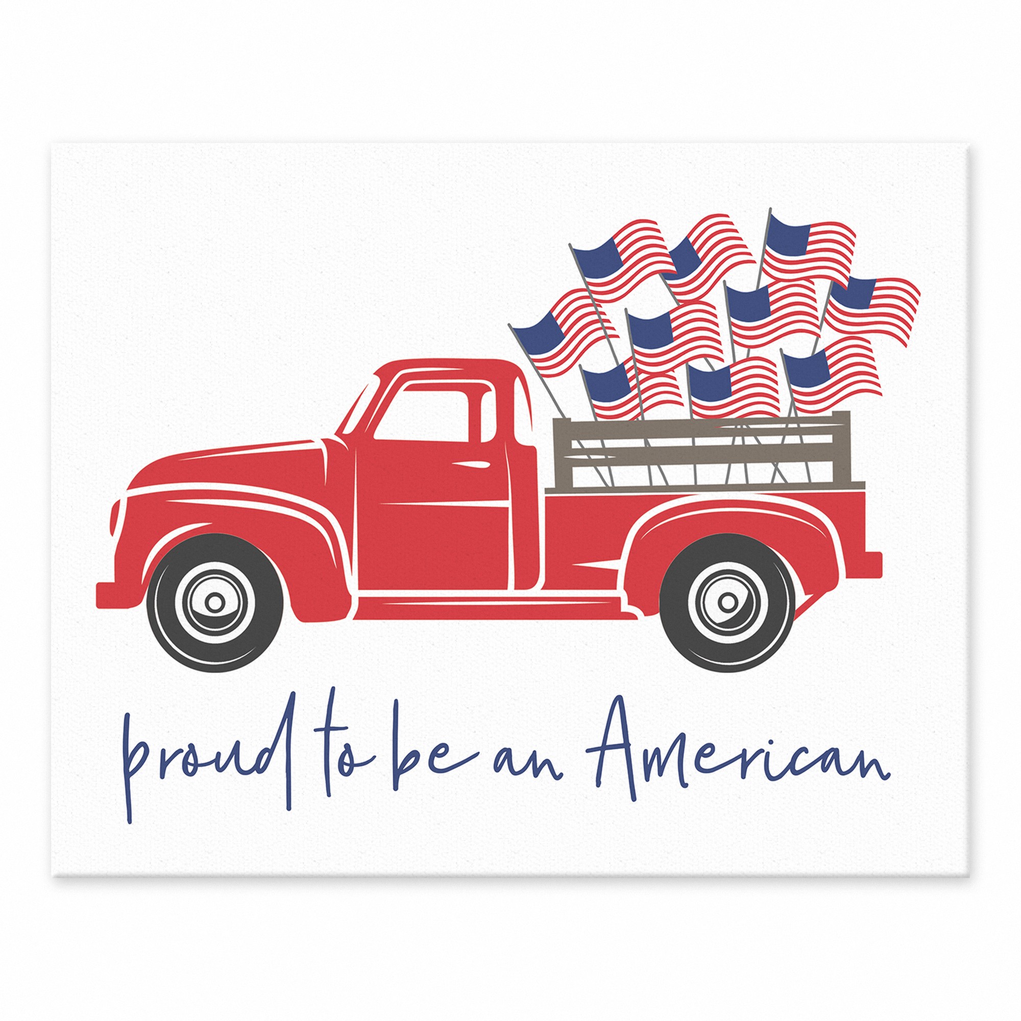 Proud to be an American 8x10 Tabletop Canvas