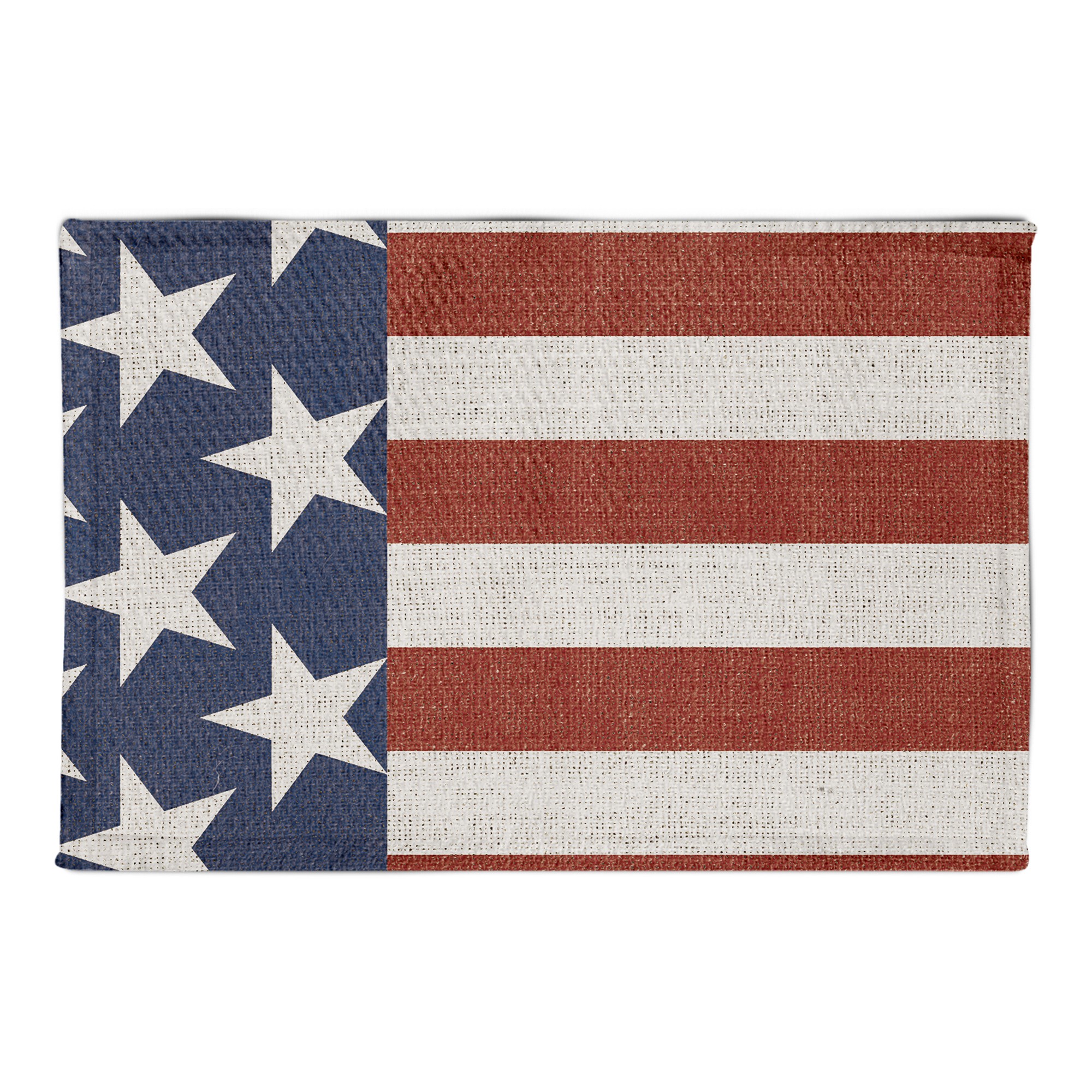 Vintage American Flag 2x3 Area Rug