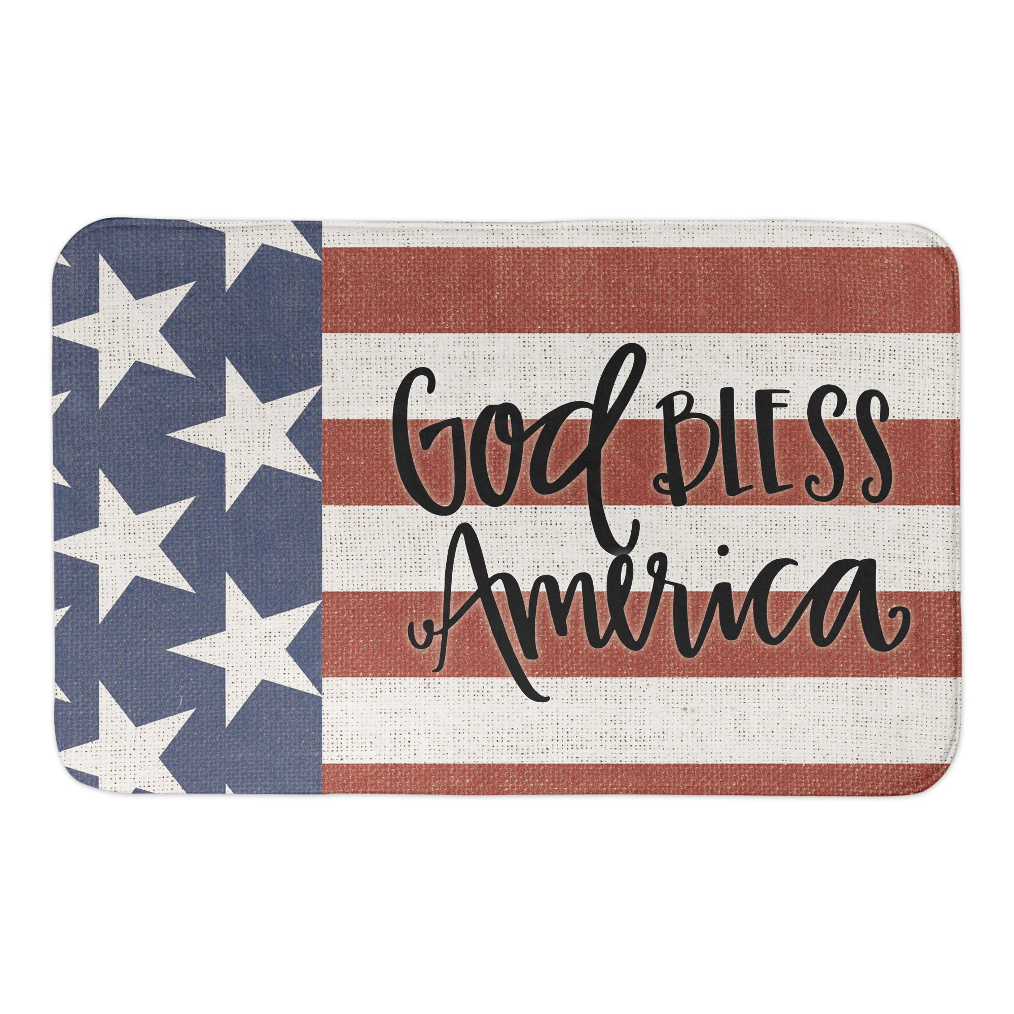 God Bless America 34x21 Bath Mat