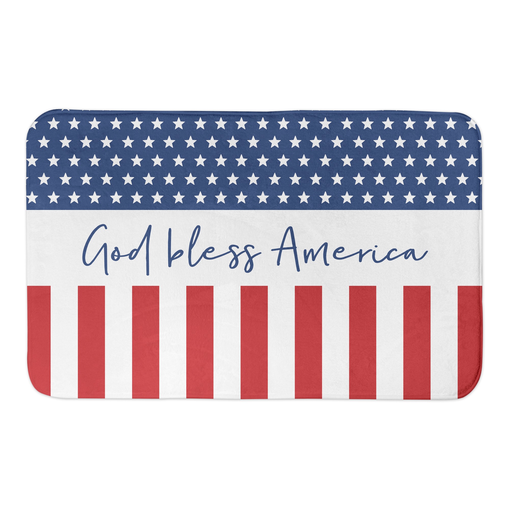 God Bless America 34x21 Bath Mat
