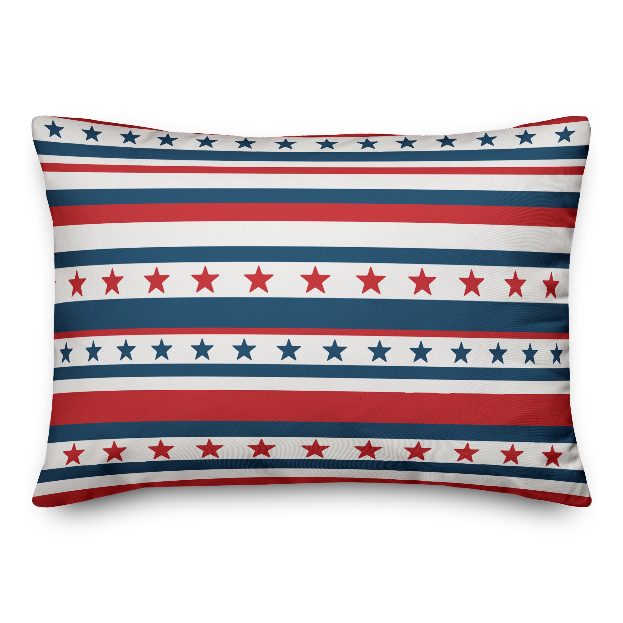 Flag Stars and Stripes 14x20 Spun Poly Pillow