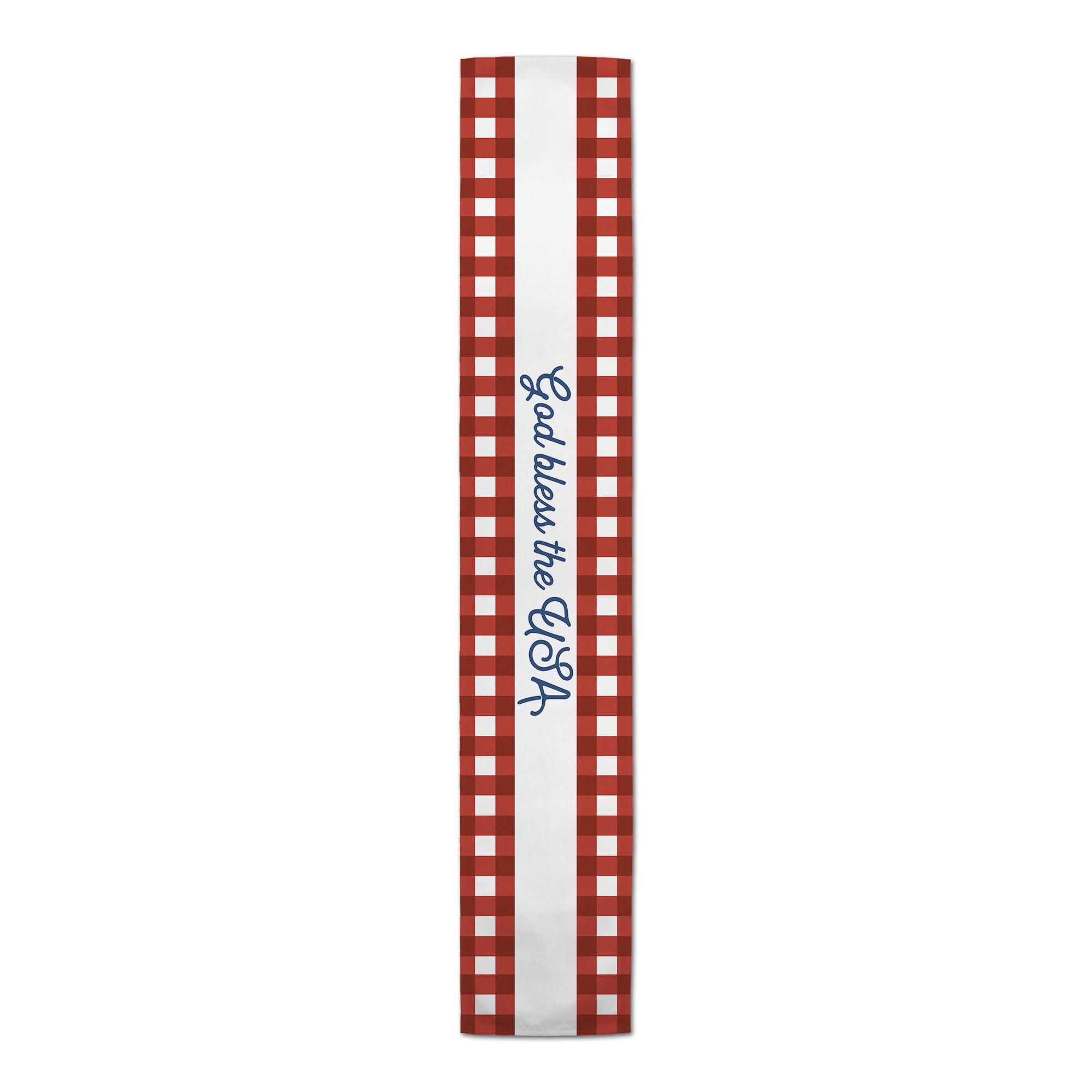 God Bless the USA Buffalo Check Runner