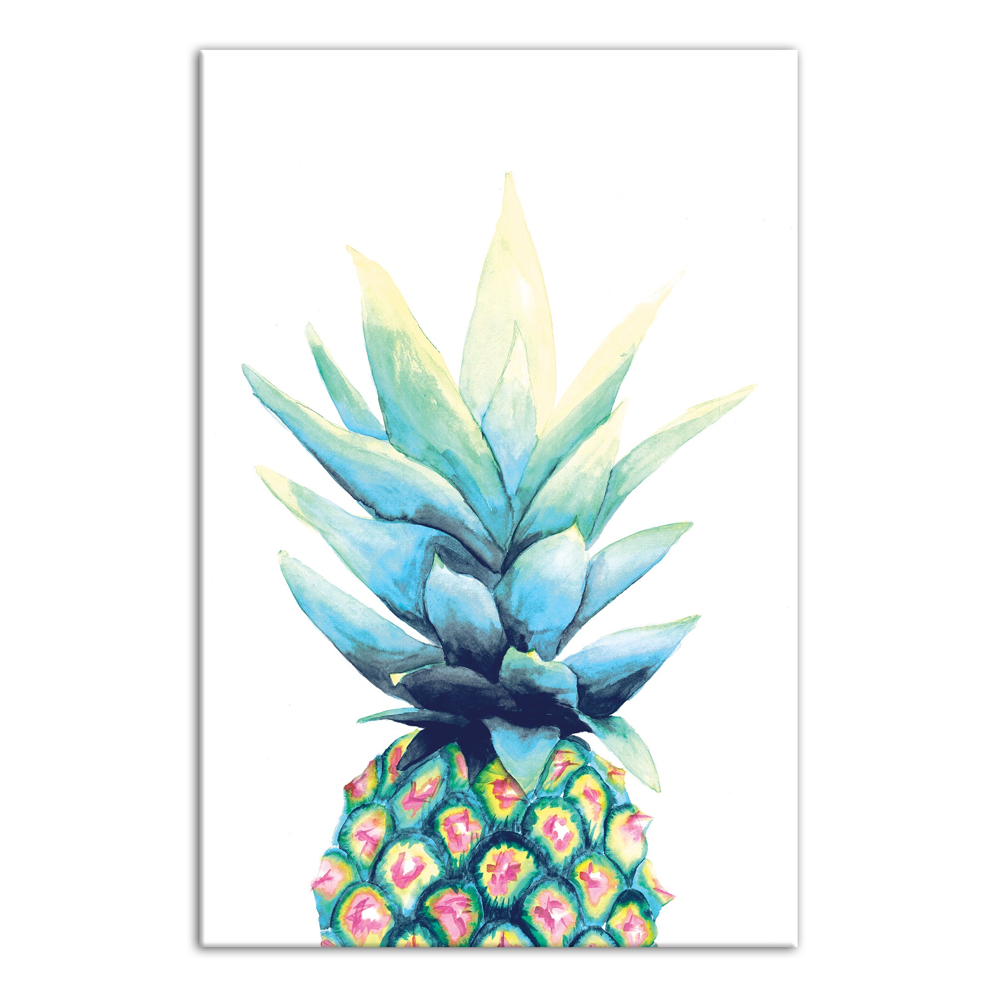 Bright Pineapple 12x18 Canvas Wall Art