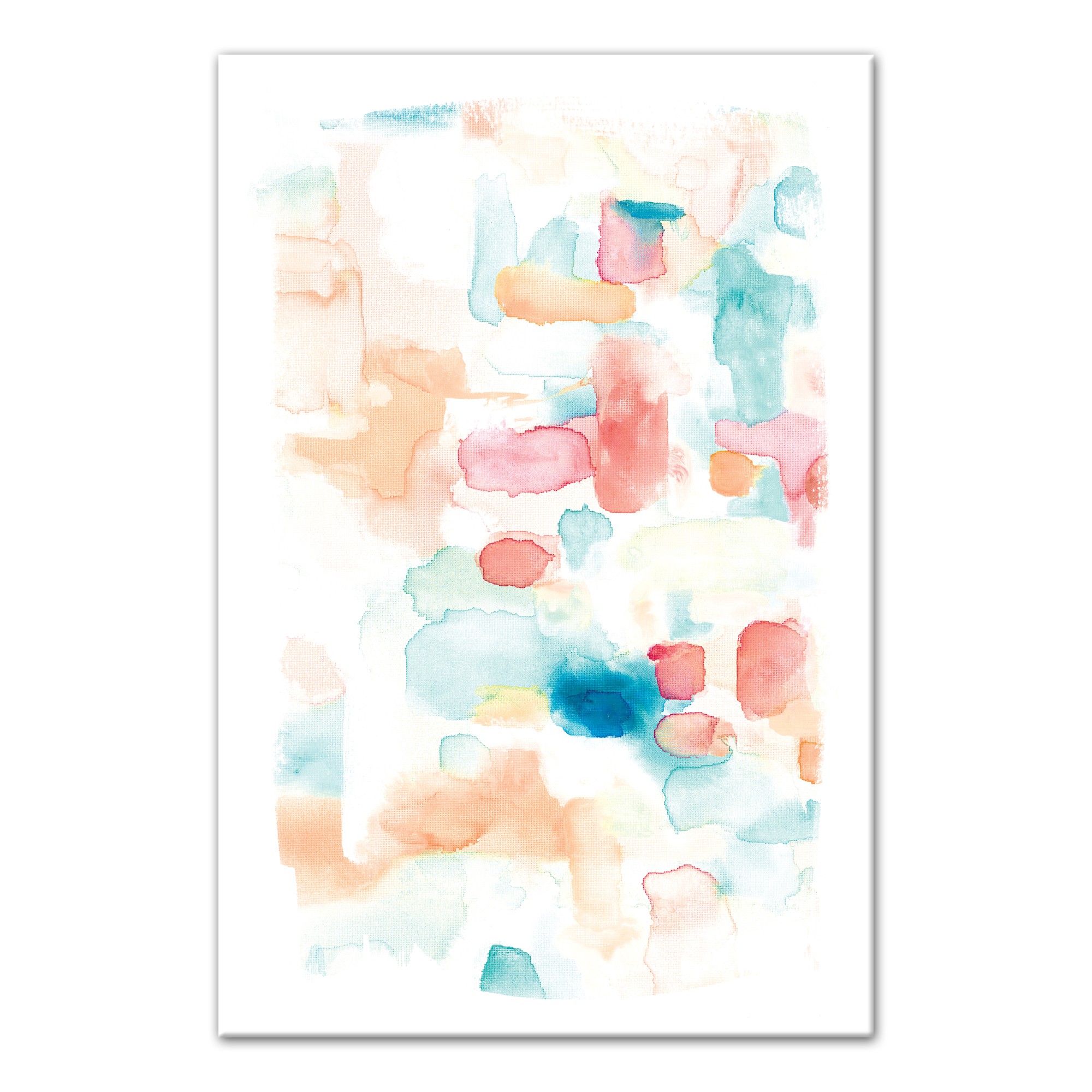 Cool Chromatic Watercolor 20x30 Canvas Wall Art
