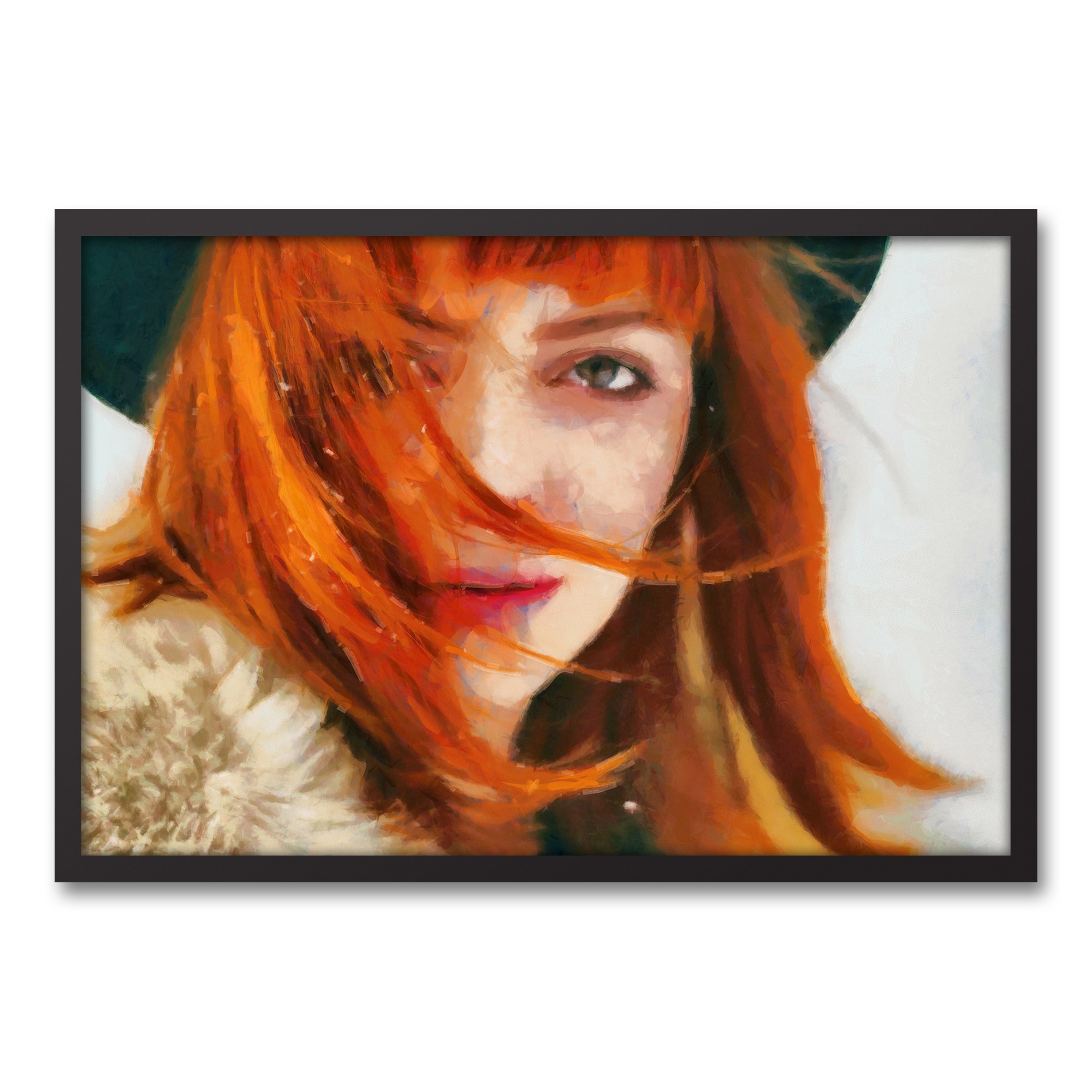 Irish Winter 20x30 Black Framed Canvas