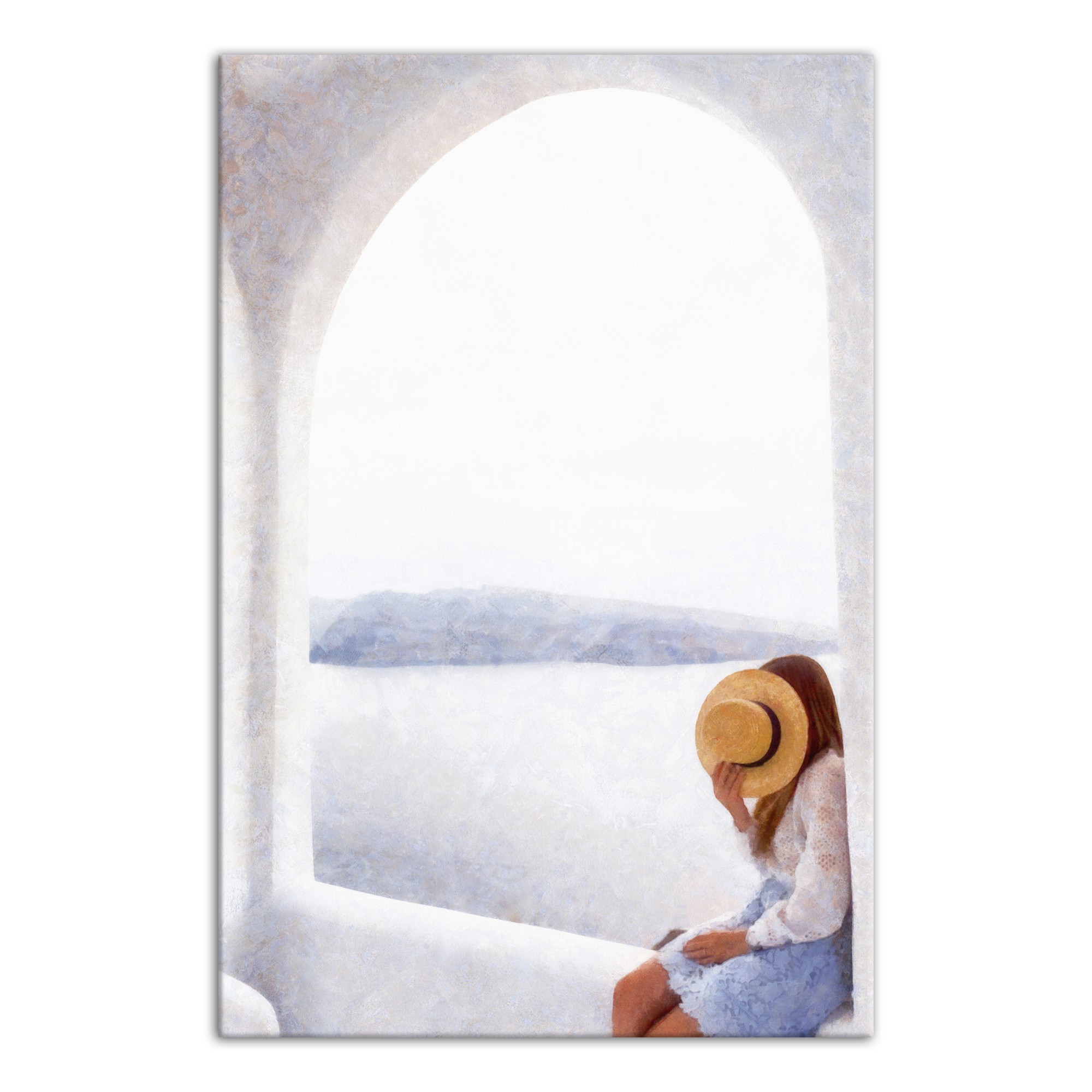 Santorini 32x48 Canvas Wall Art