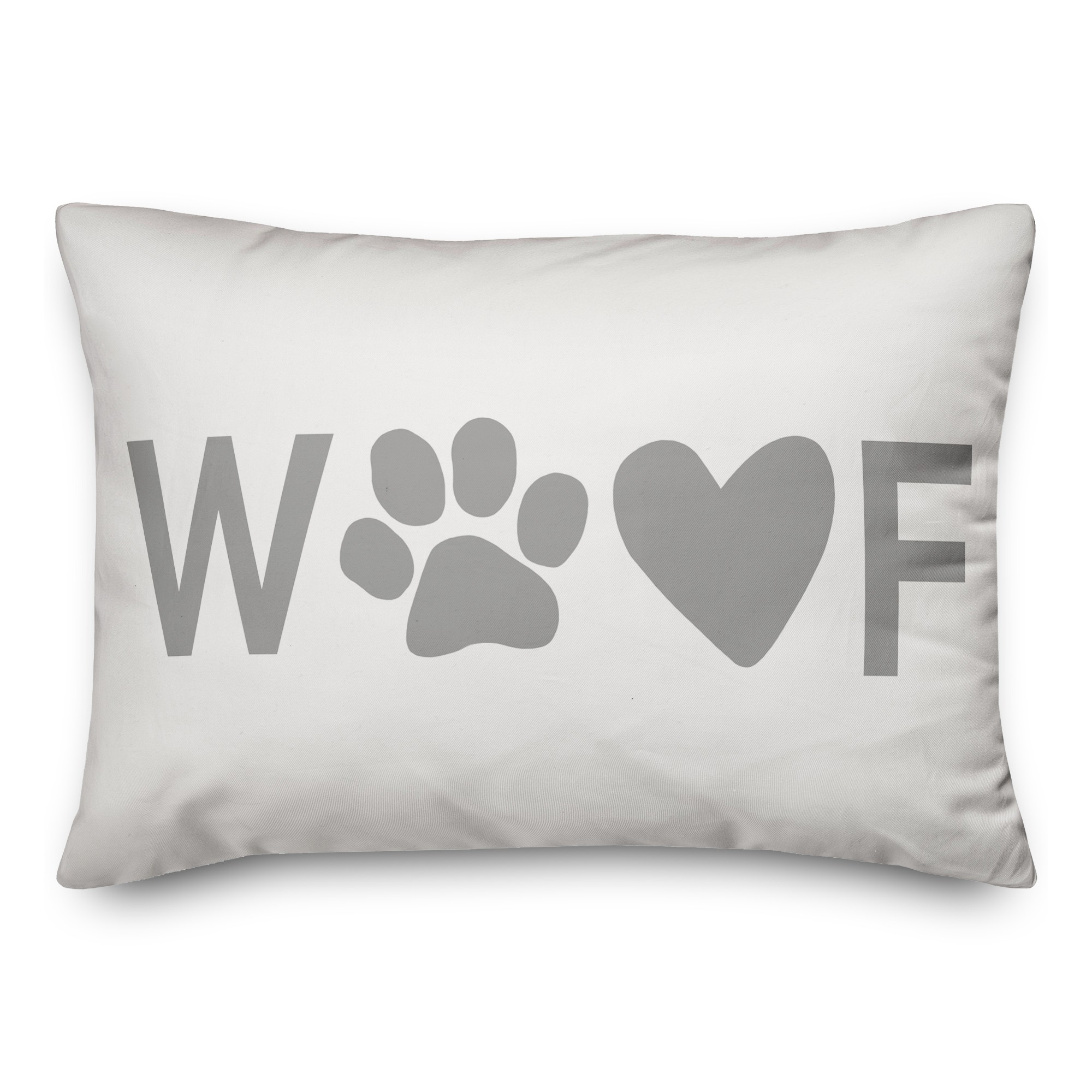 Woof Love 14x20 Spun Poly Pillow