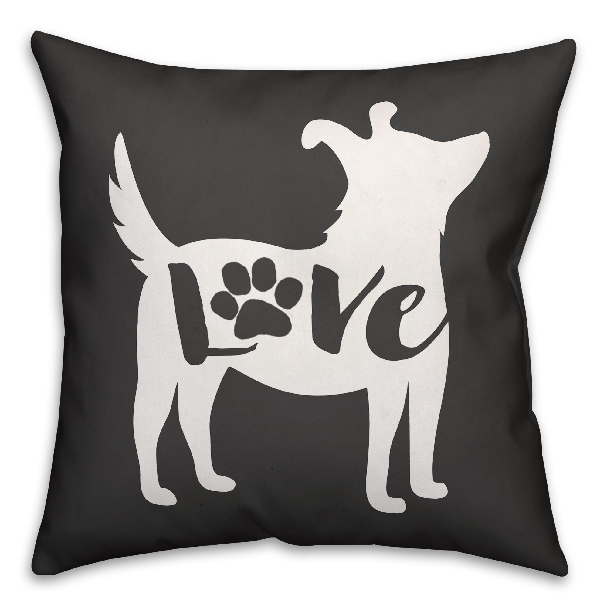 Pooch Love 18x18 Spun Poly Pillow