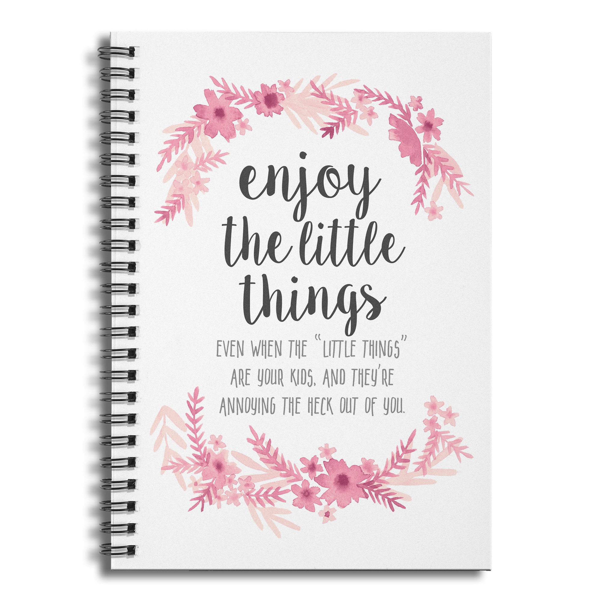 Enjoy the Little Things 6x8 Ruled Spiral Notebook