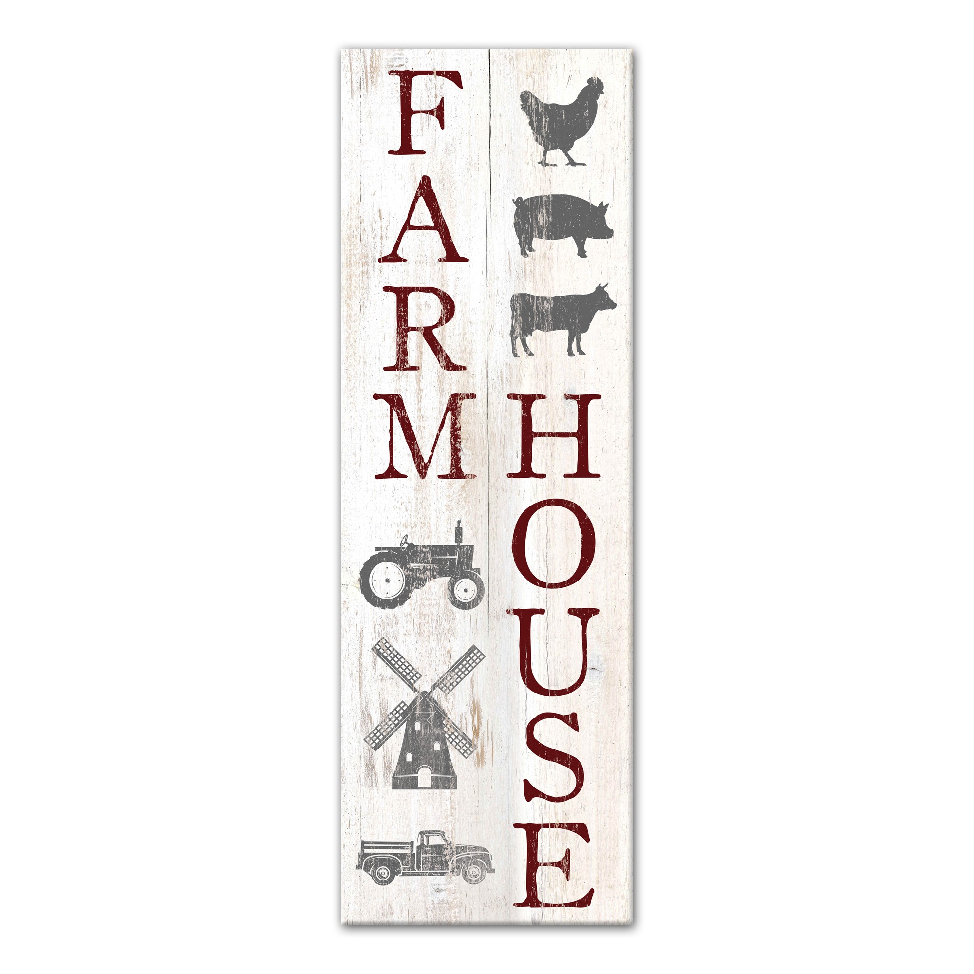 Farmhouse Vertical Sign 12x36 Canvas Wall Art