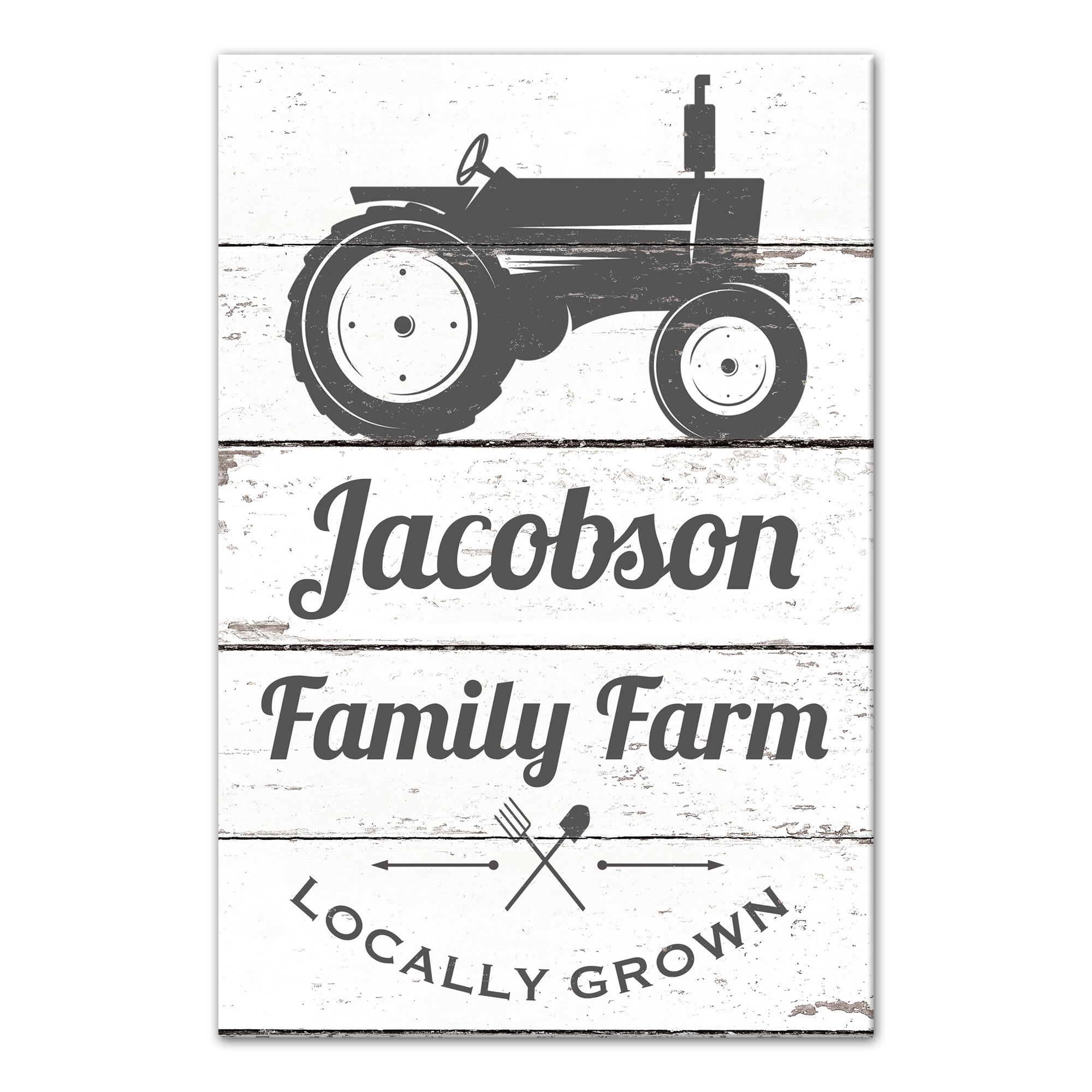 Family Farm 16x20 Personalized Canvas Wall Art