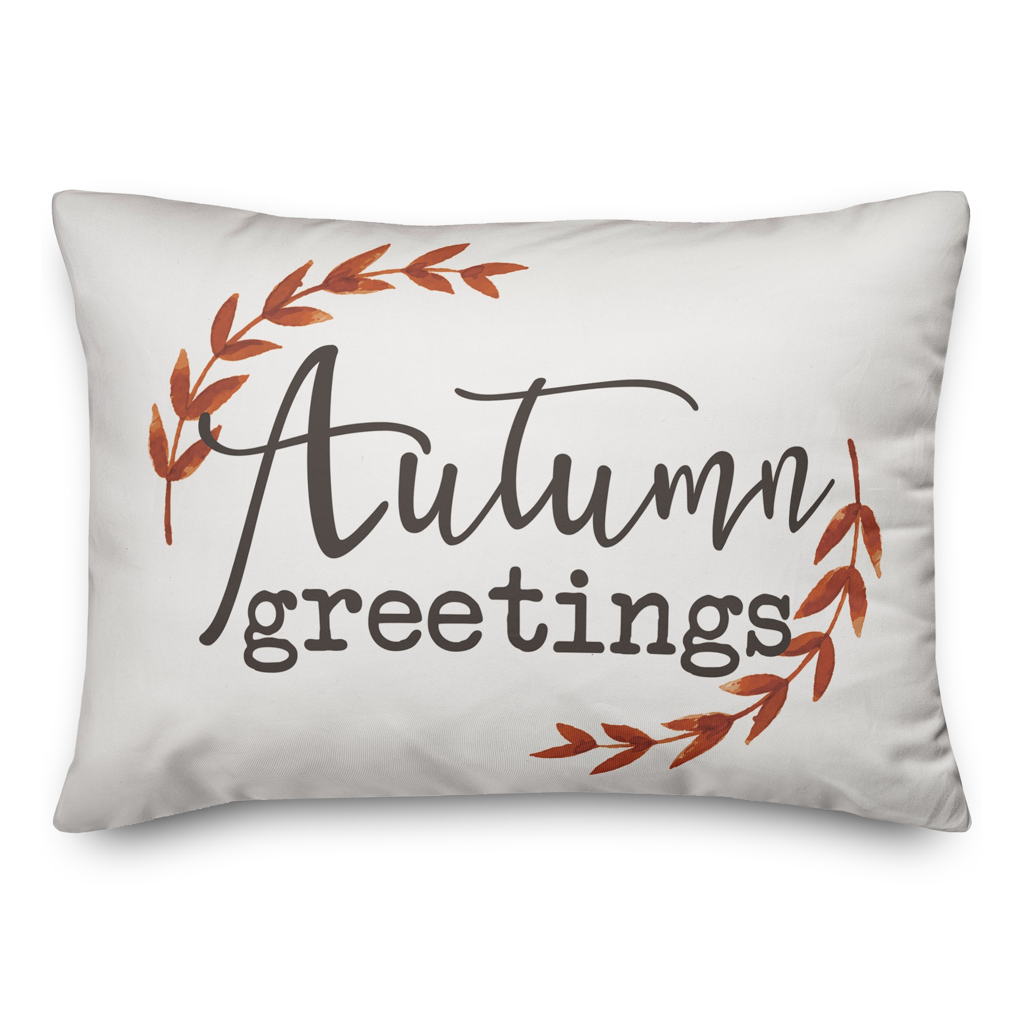 Autumn Greetings 14x20 Spun Poly Pillow