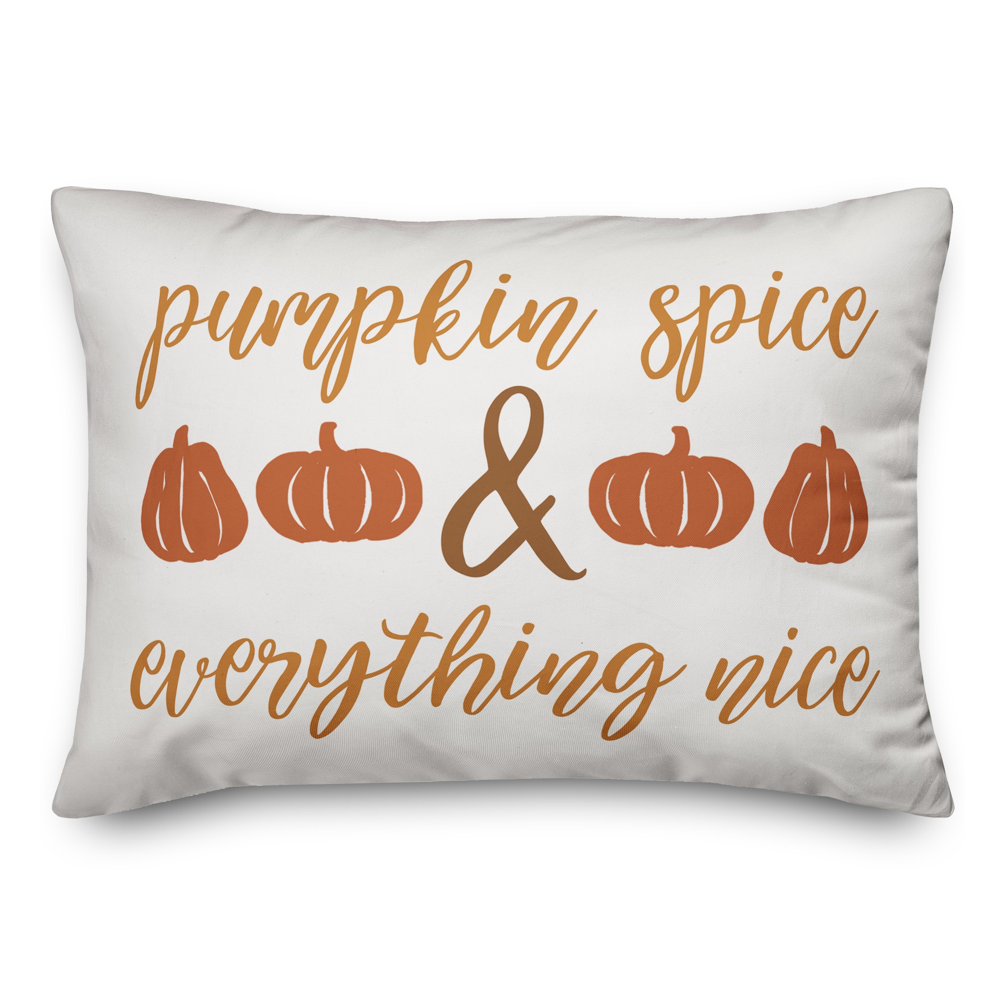 Pumpkin Spice & Everything Nice 14x20 Spun Poly Pillow