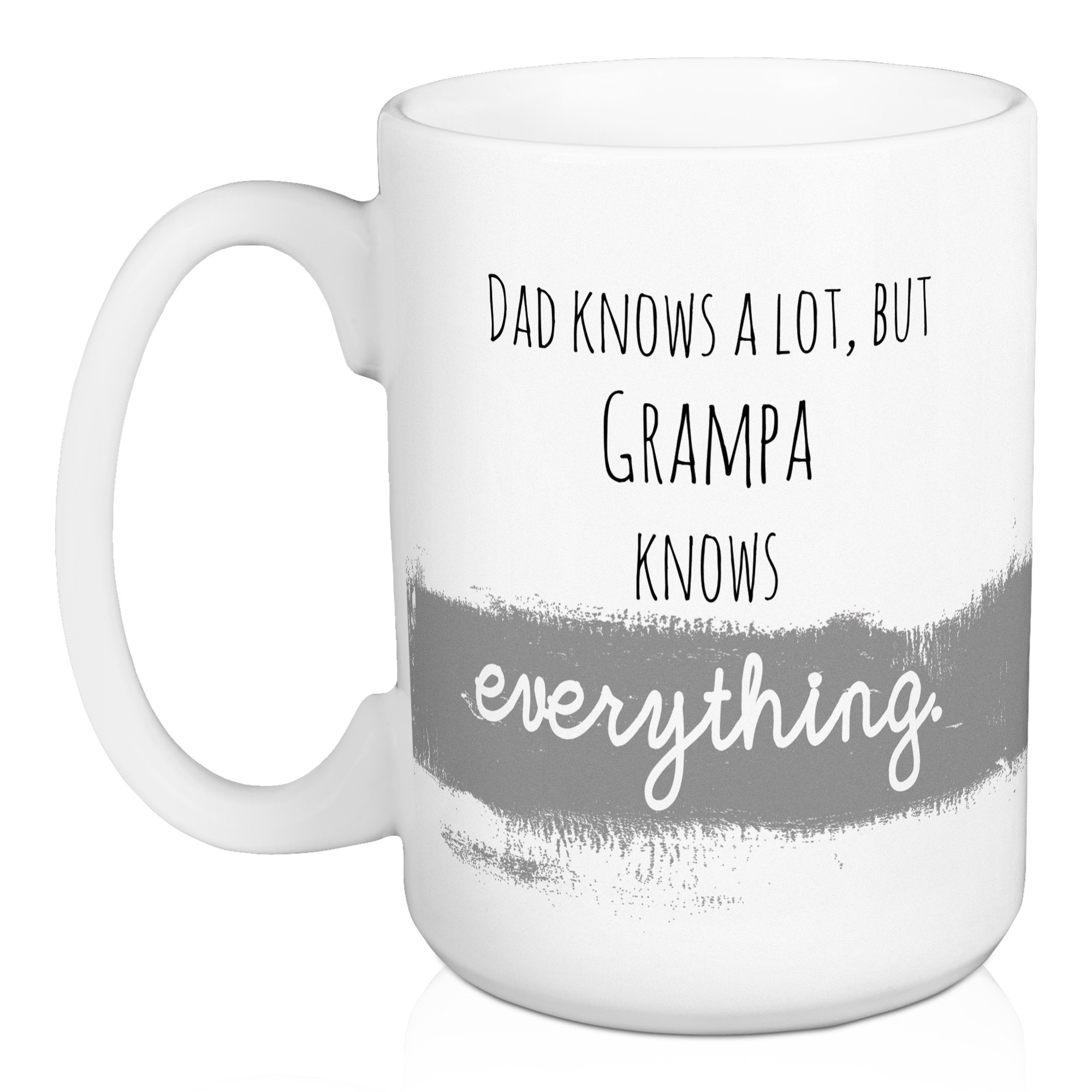 Custom Name Knows Everything 15 oz Personalized Mug