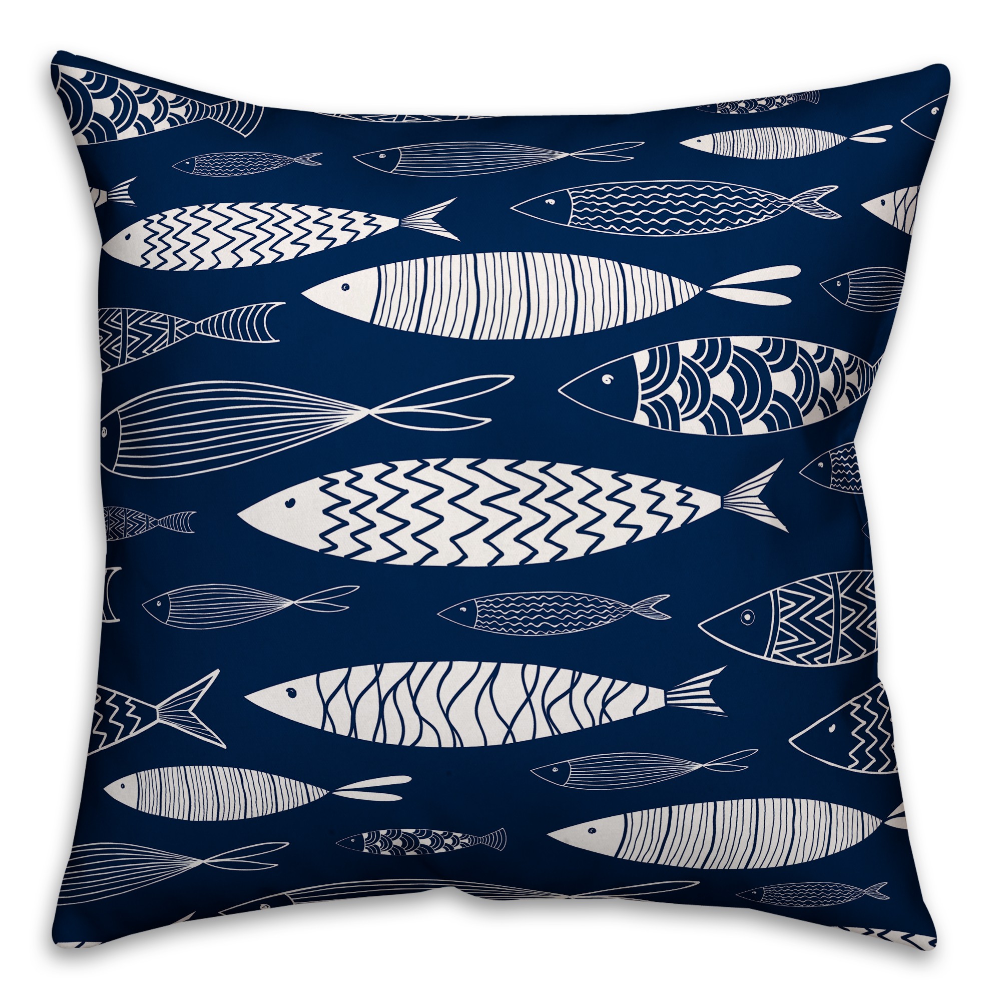 School of Fish 18x18 Indoor / Outdoor Pillow
