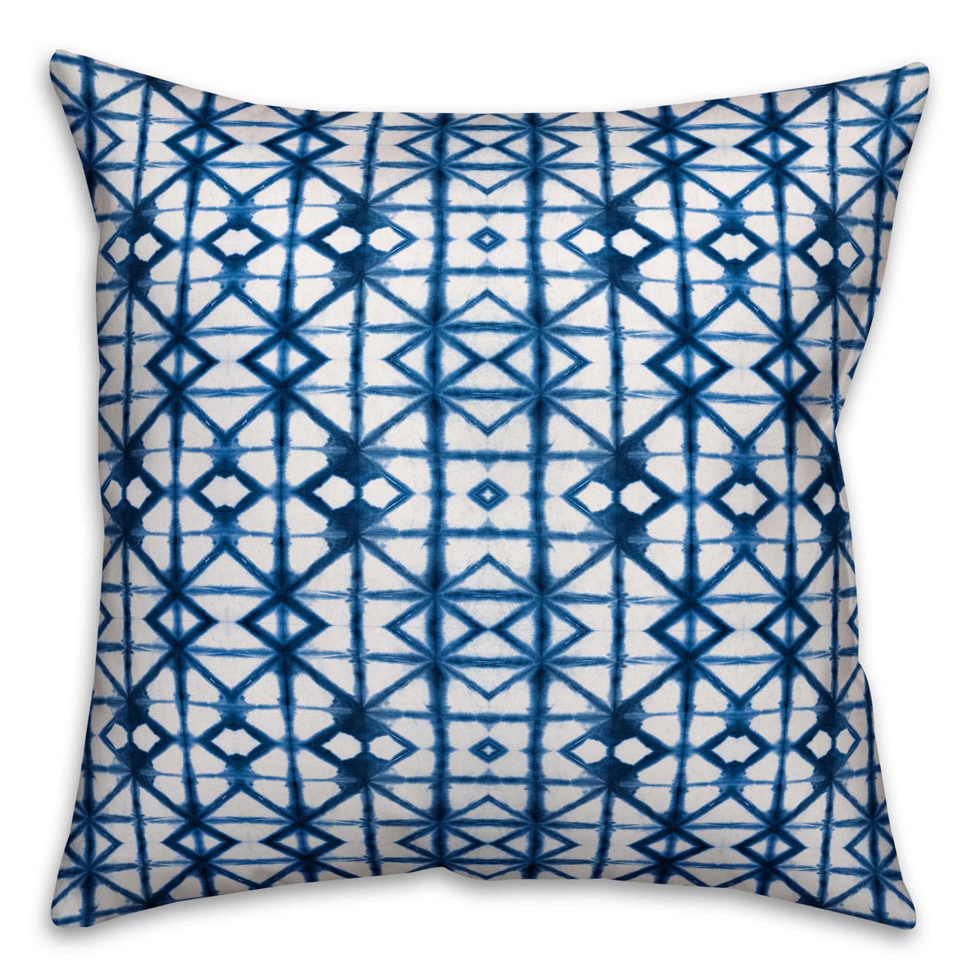 Blue Shibori 18x18 Indoor / Outdoor Pillow