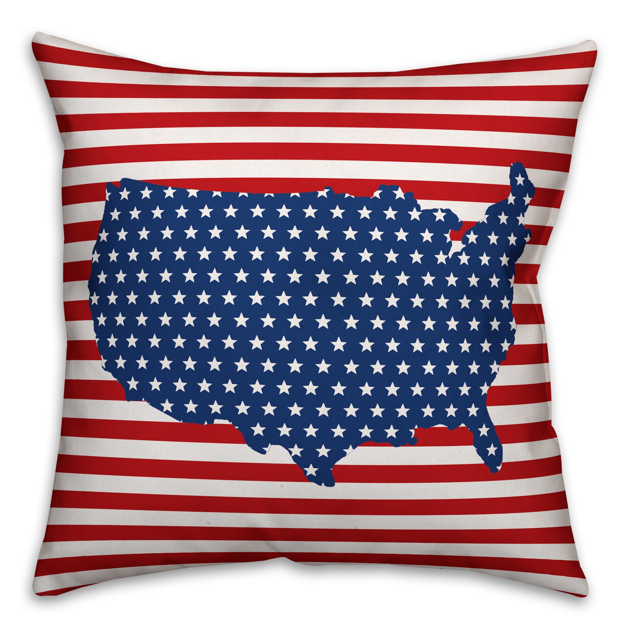 Star and Stripes USA 18x18 Indoor / Outdoor Pillow