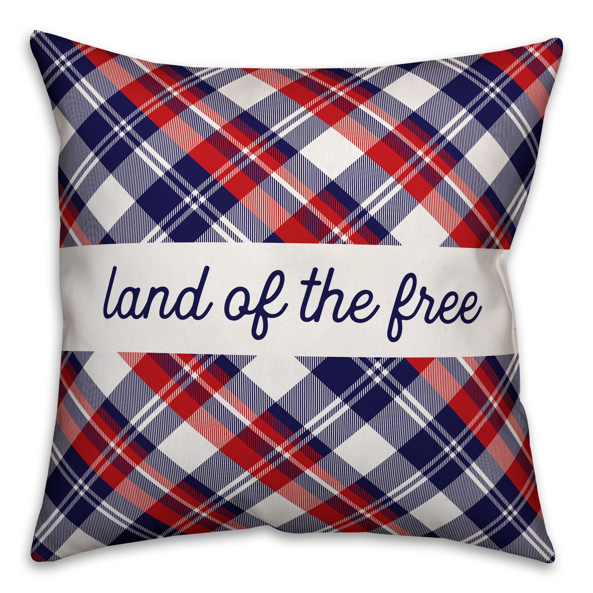 Home of the Brave Land of the Free 18x18 Indoor / Outdoor Pillow