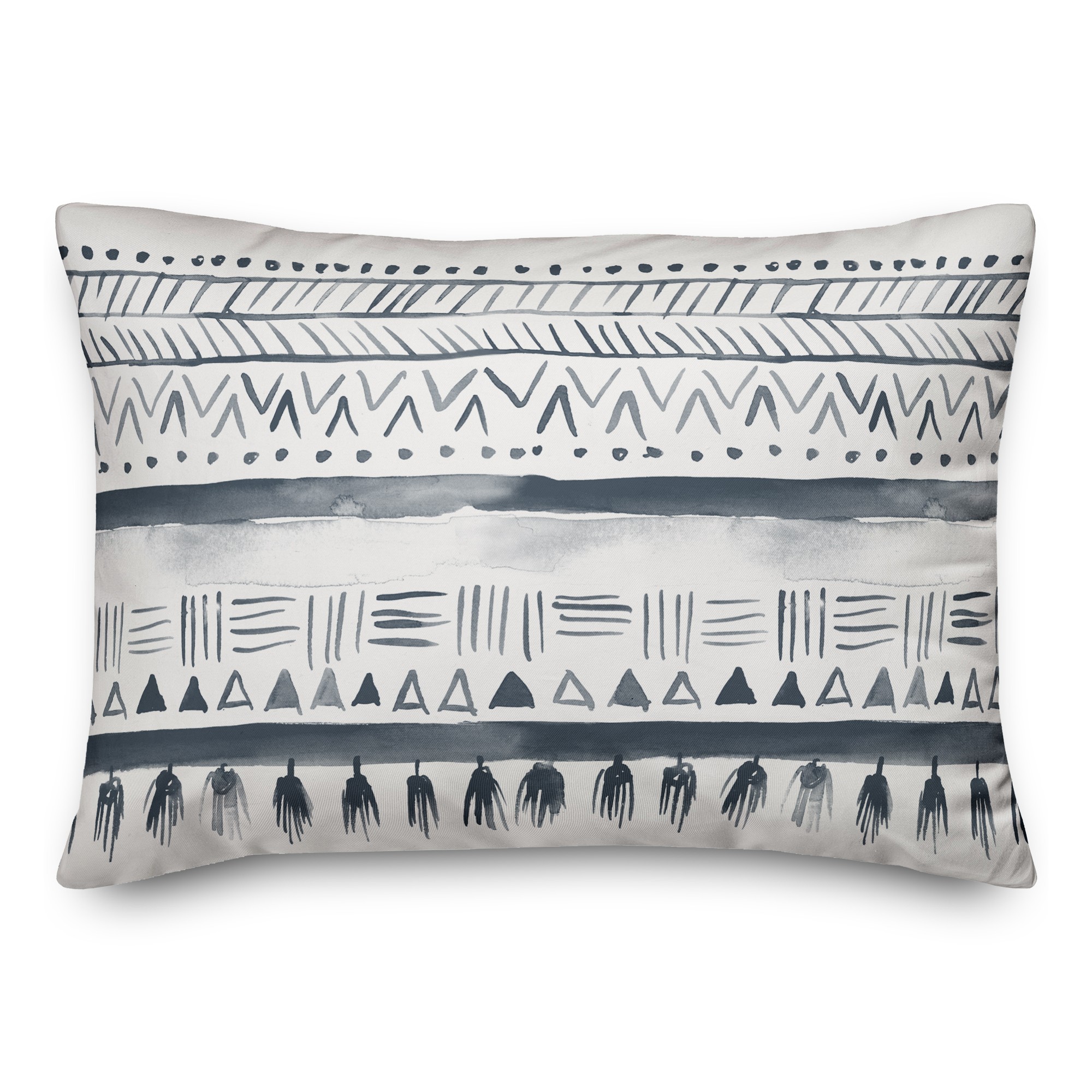 Watercolor Geometric Pattern 14x20 Spun Poly Pillow